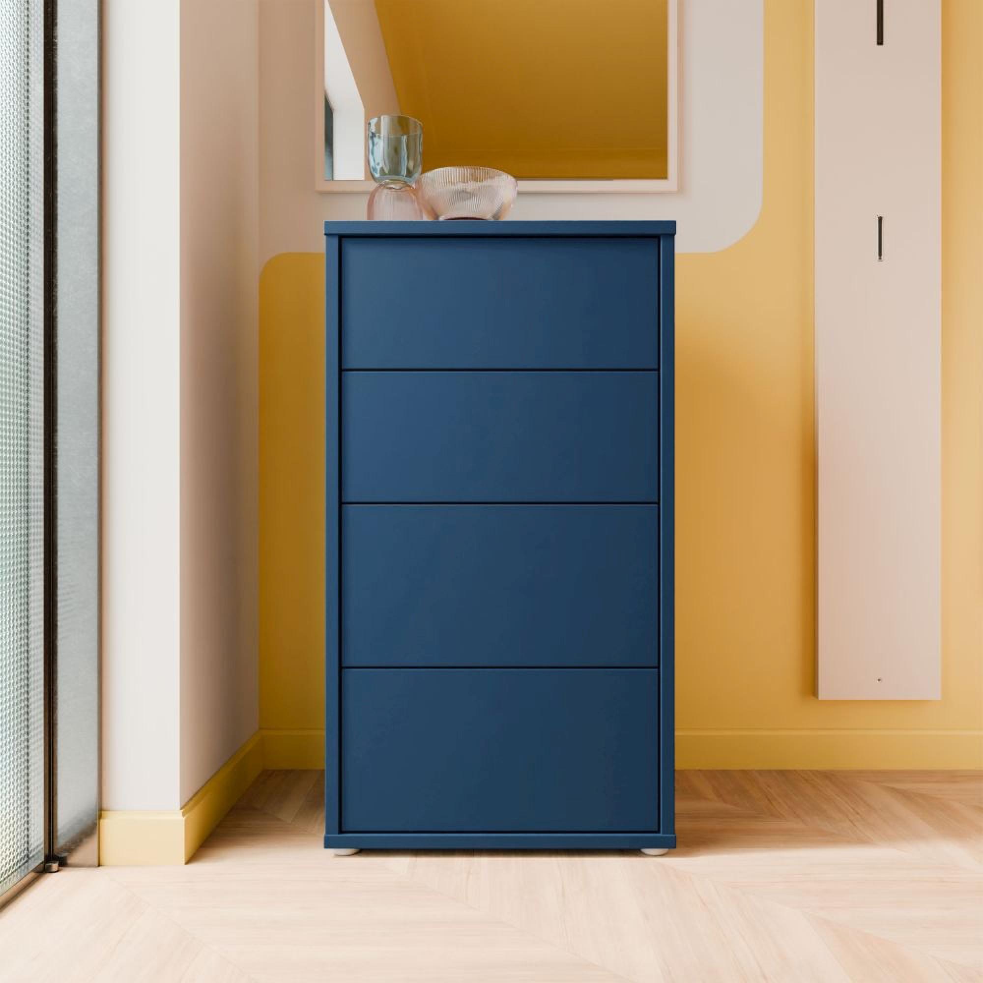 Alice Springs Chest - 4 Drawer - Tall - Night Blue