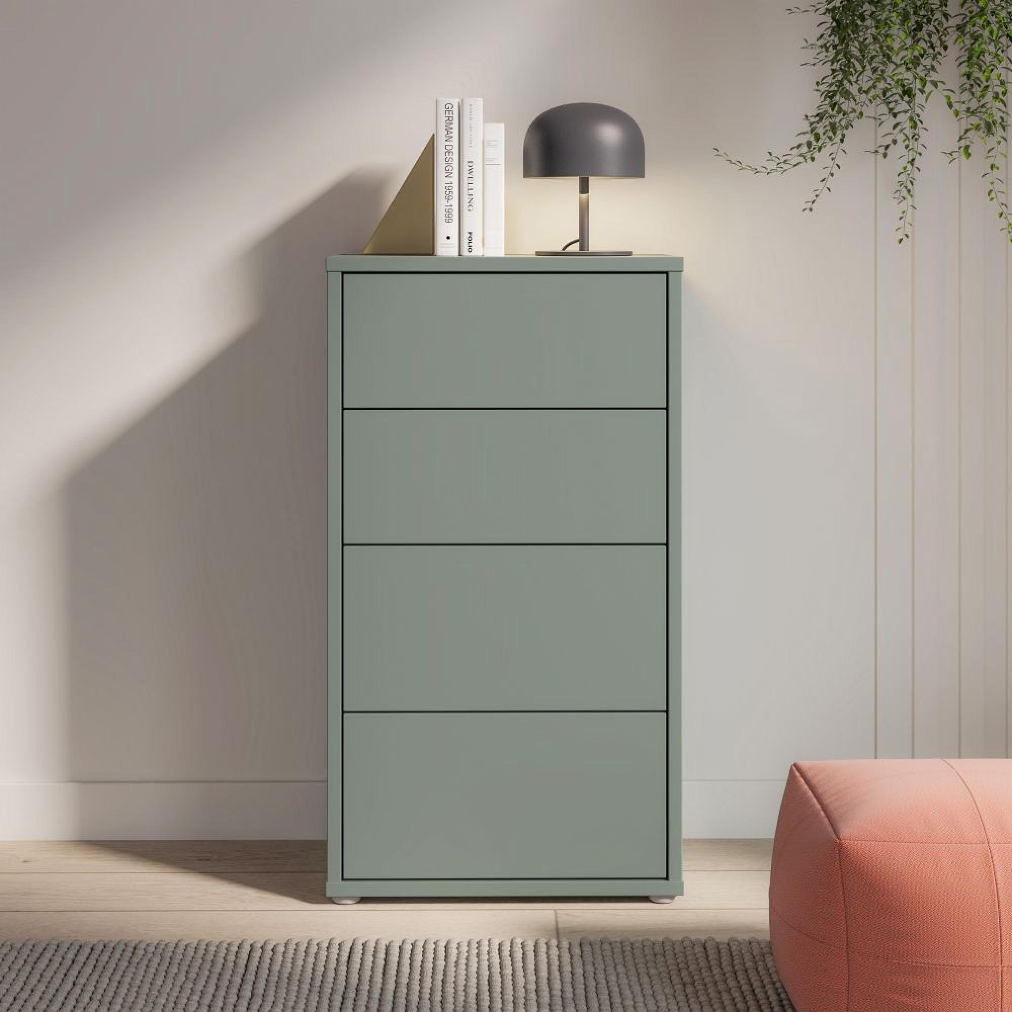 Alice Springs Chest - 4 Drawer - Tall - Sage Green