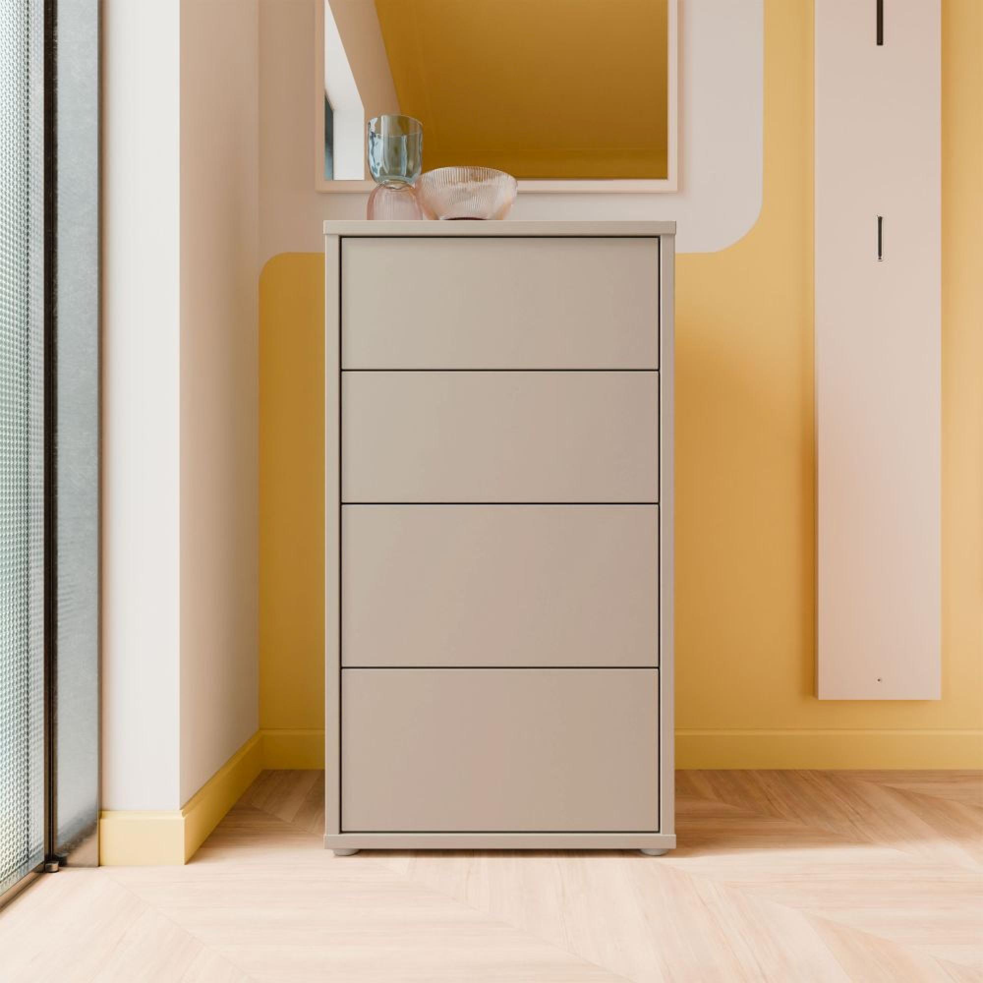 Alice Springs Chest - 4 Drawer - Tall - Taupe