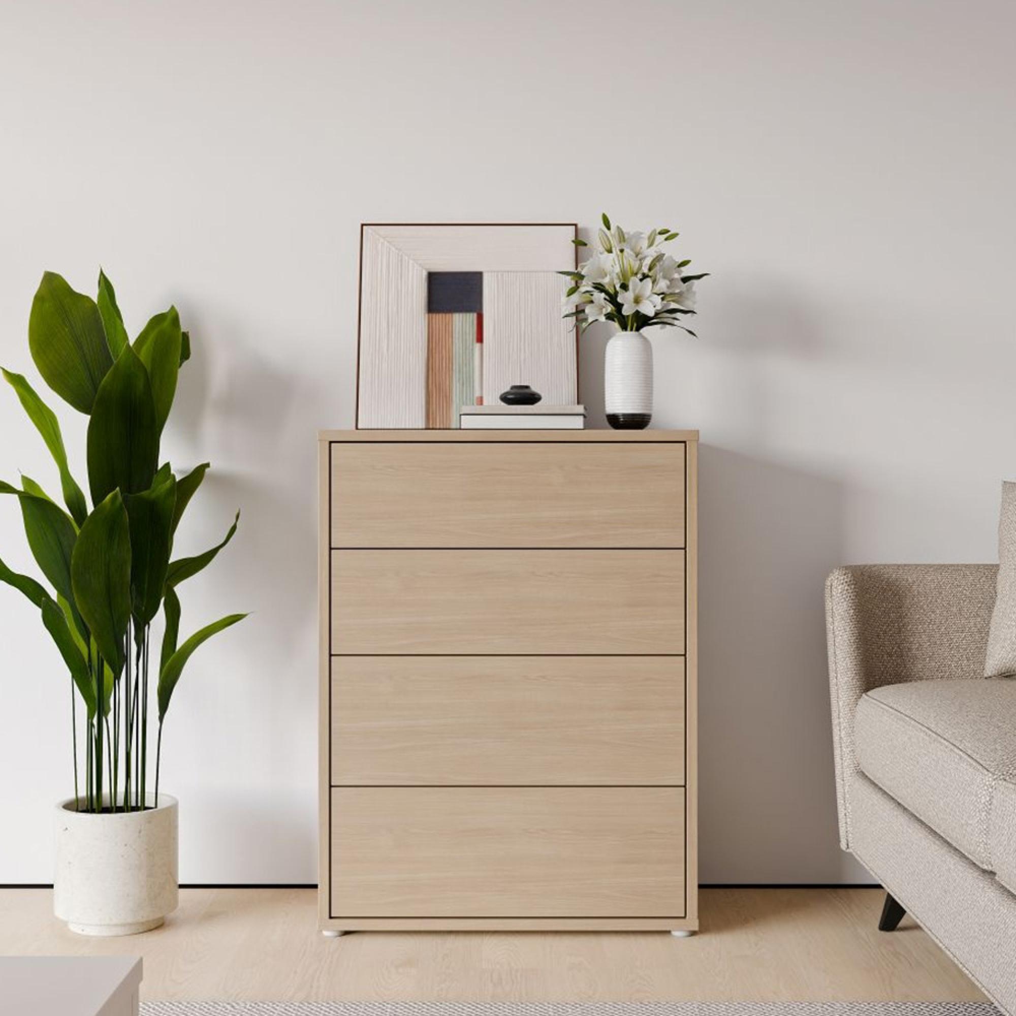 Alice Springs Chest - 4 Drawer - Wide - Elegancia Oak