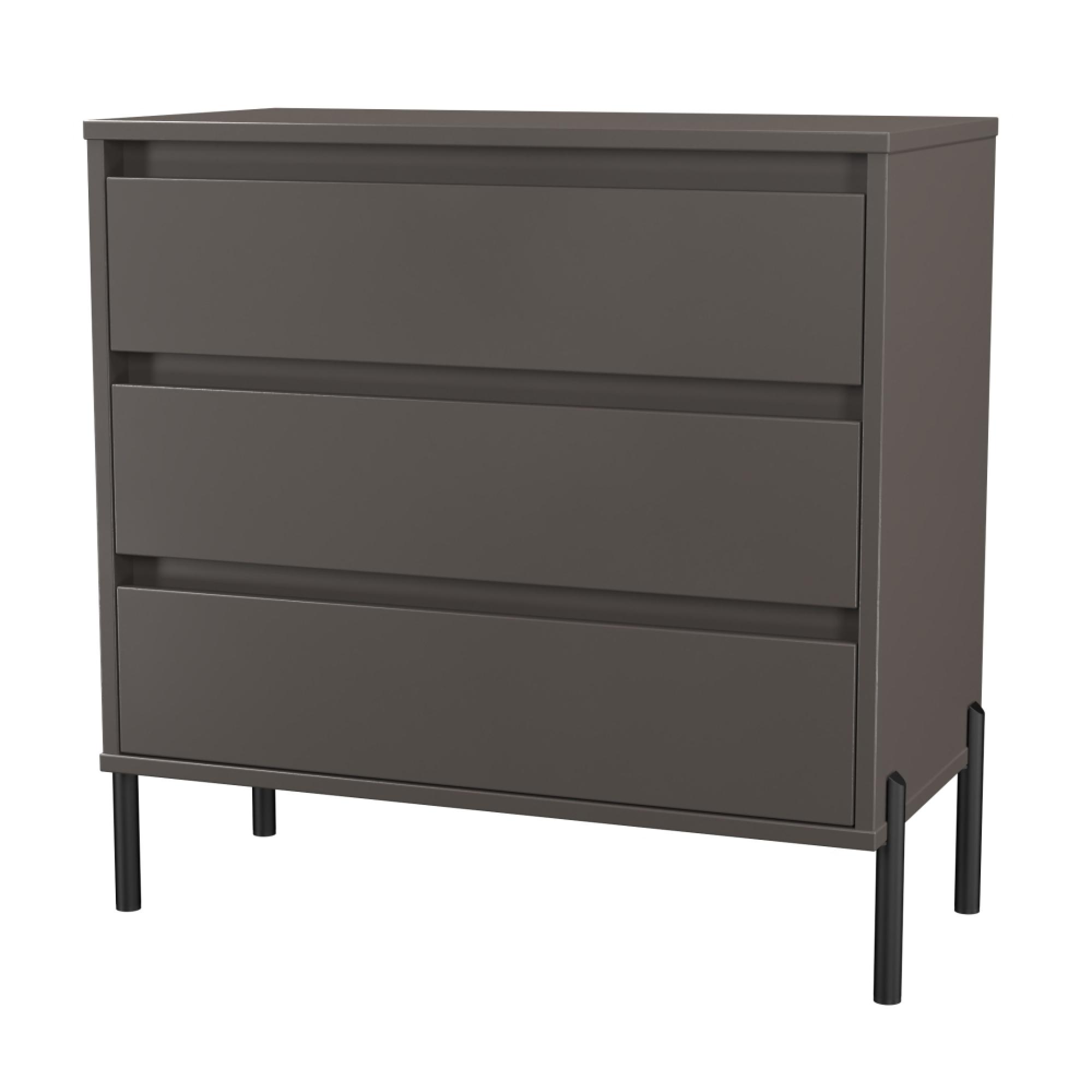 Leona Chest - 3 Drawer - Graphite