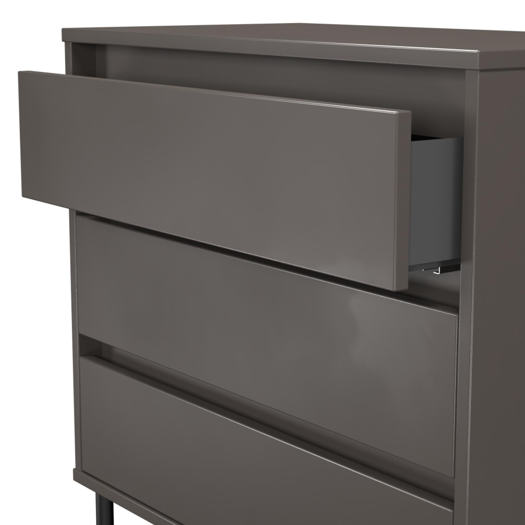 Leona Chest - 3 Drawer - Graphite