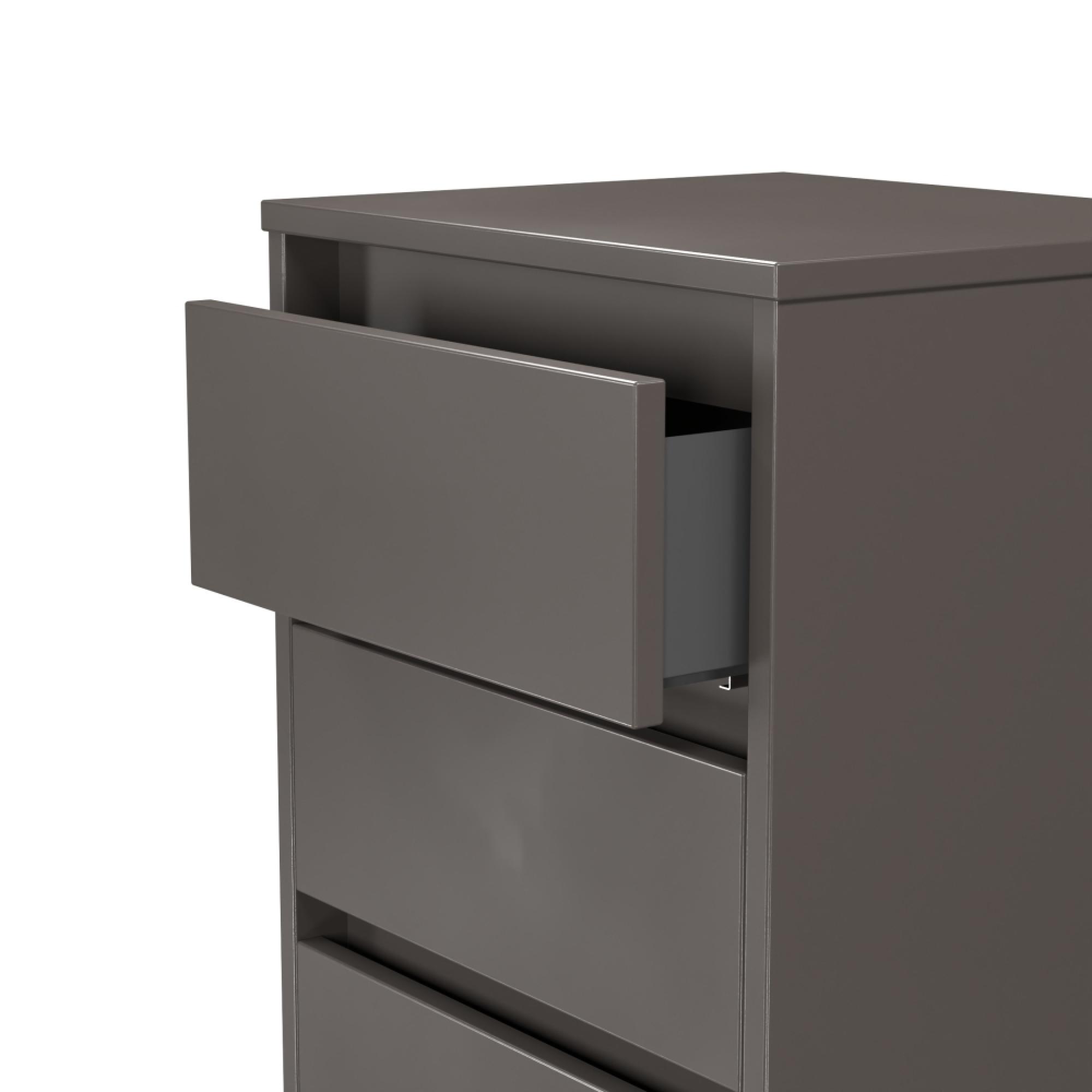 Leona Chest - 5 Drawer - Narrow - Graphite