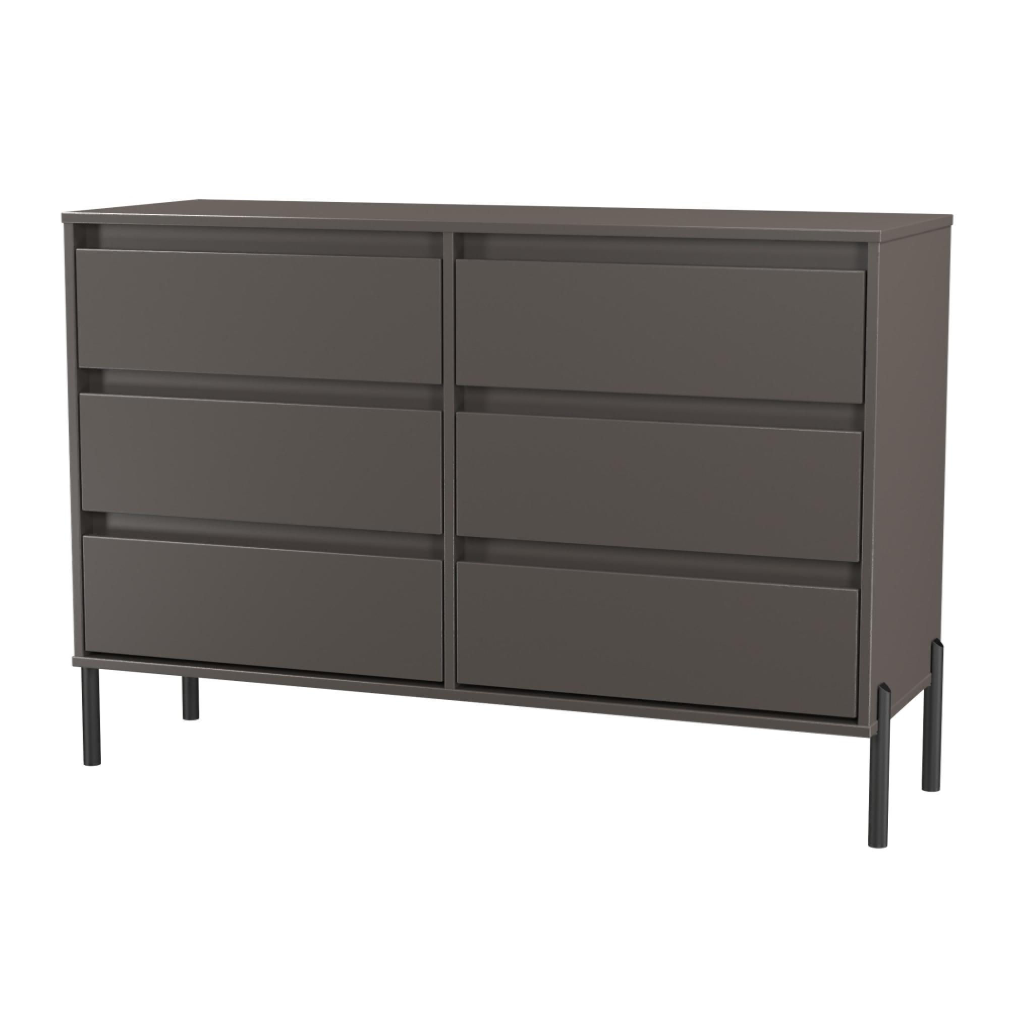 Leona Chest - 6 Drawer - Midi - Graphite