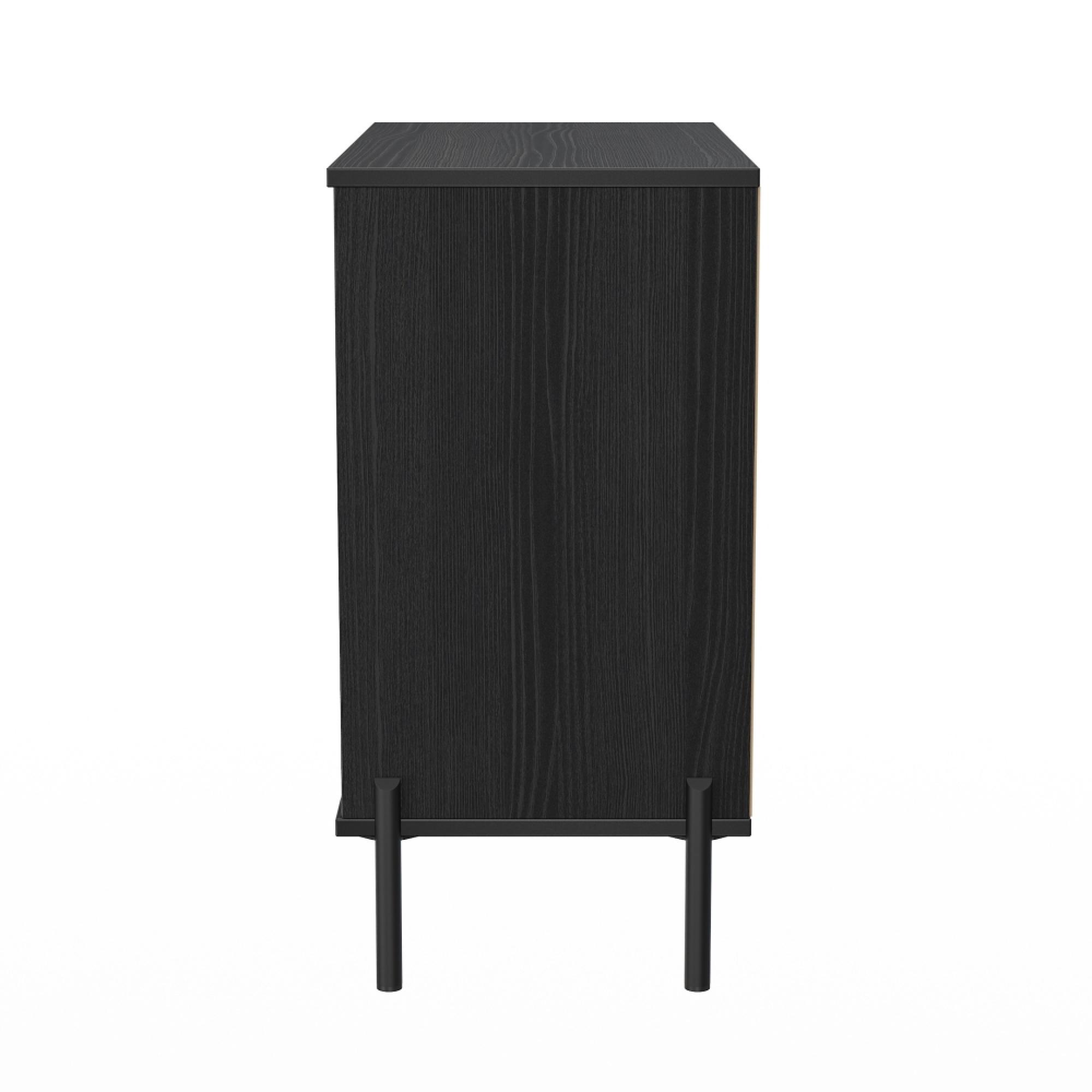 Leona Chest - 3 Drawer - Black Ash