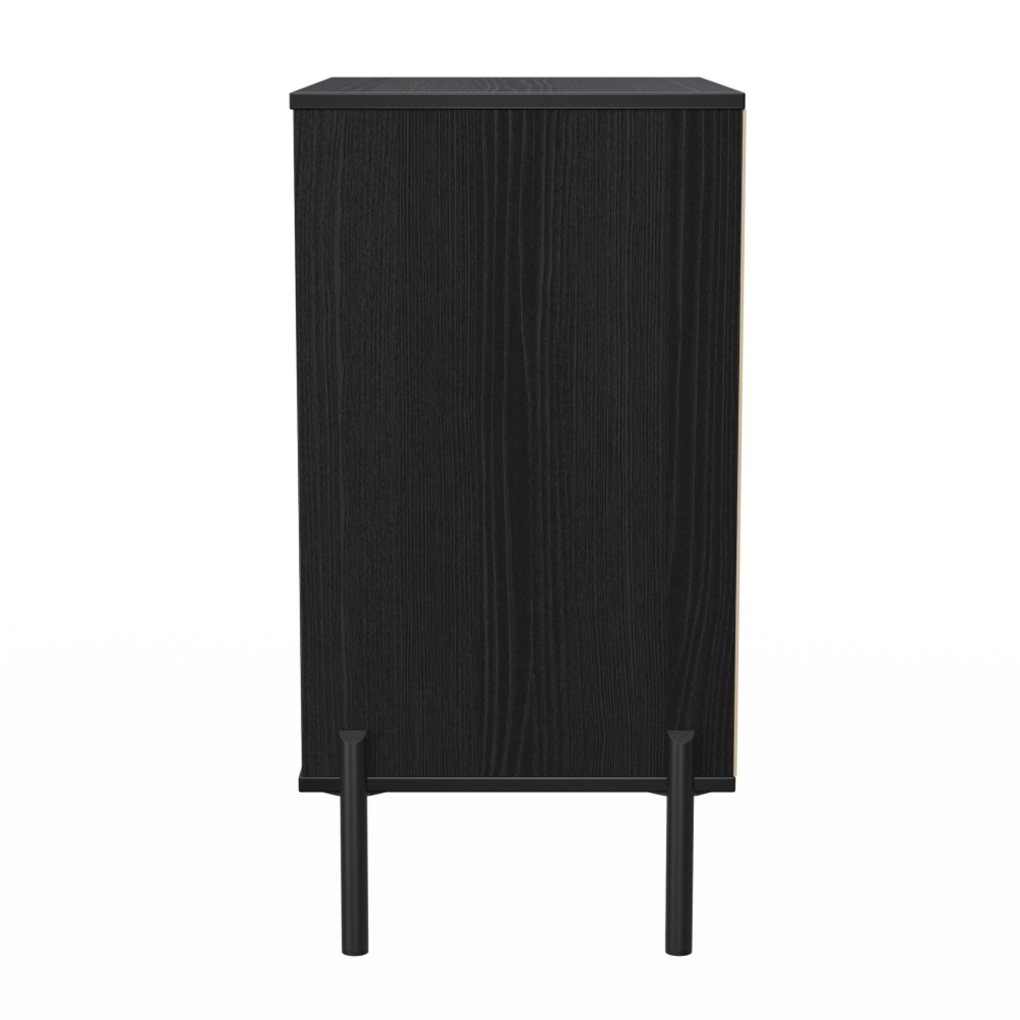 Leona Chest - 3 Drawer - Midi - Black Ash
