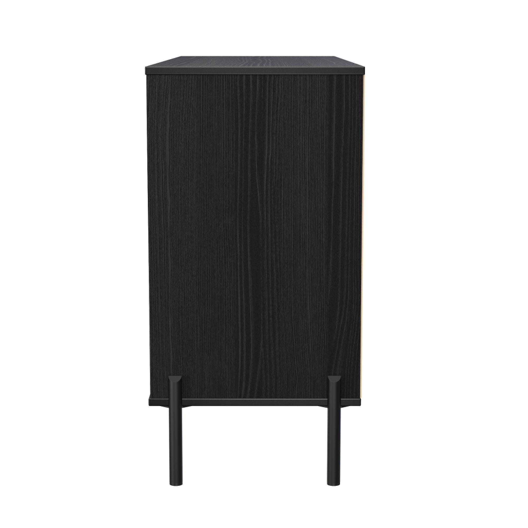Leona Chest - 6 Drawer - Midi - Black Ash