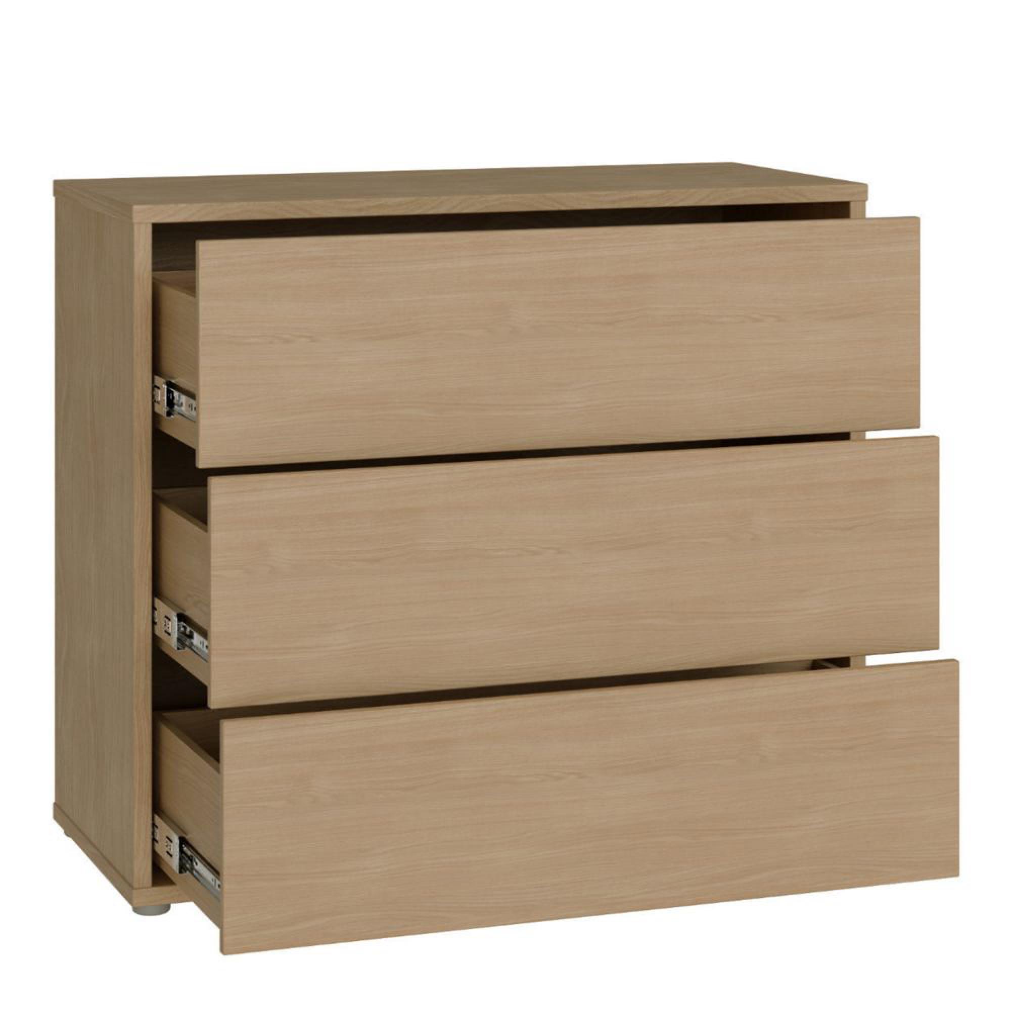 Alice Springs Chest - 3 Drawer - Elegancia Oak
