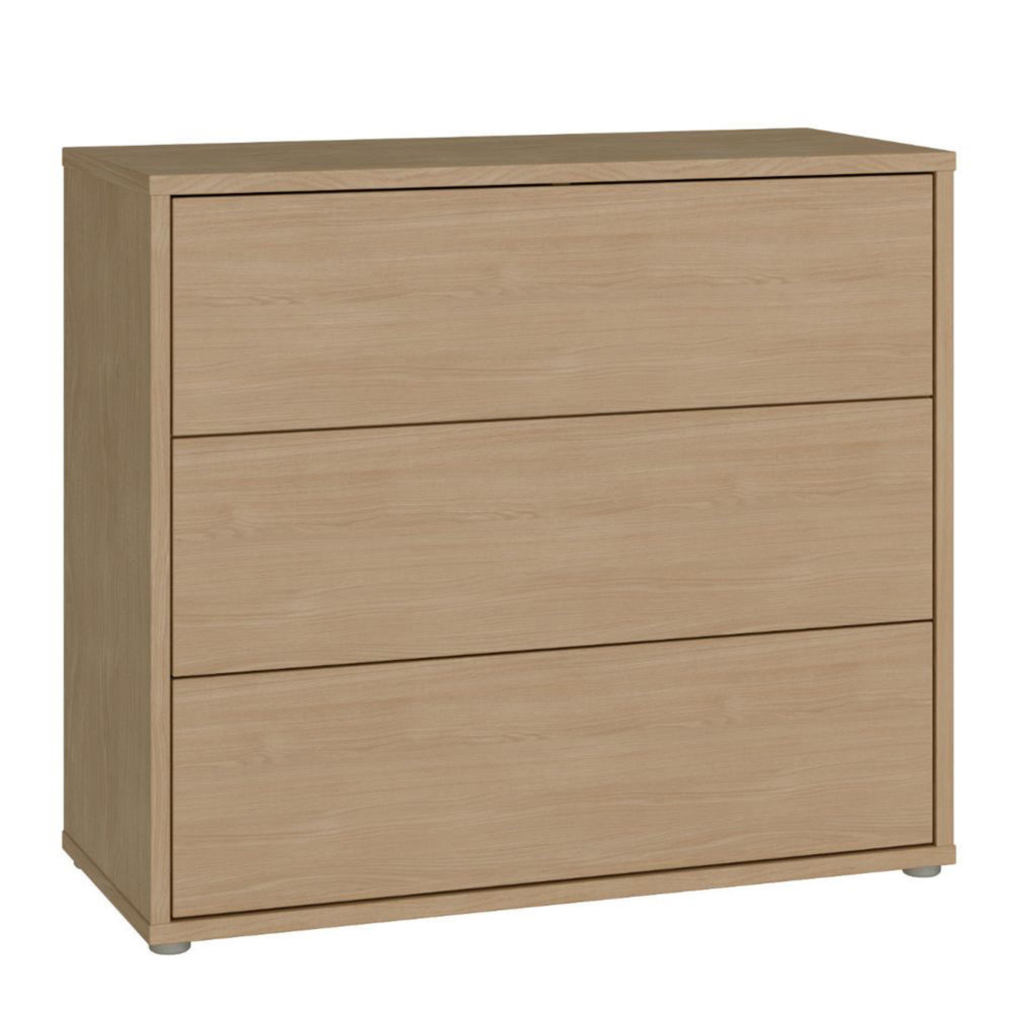 Alice Springs Chest - 3 Drawer - Elegancia Oak