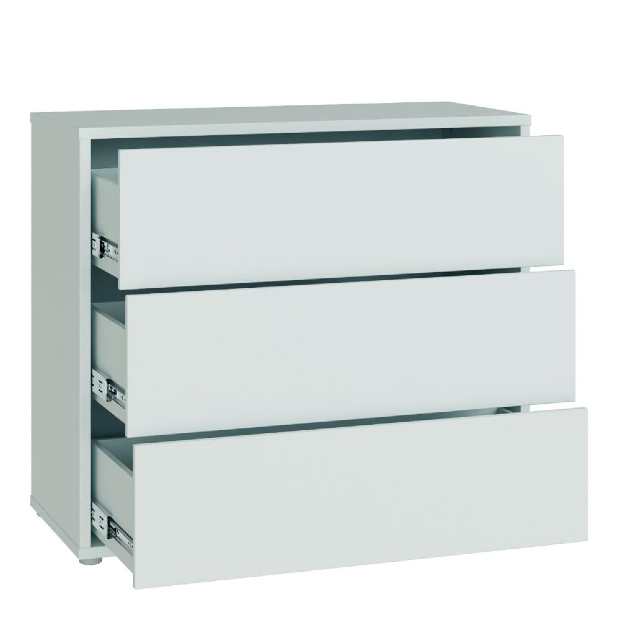 Alice Springs Chest - 3 Drawer - Light Grey