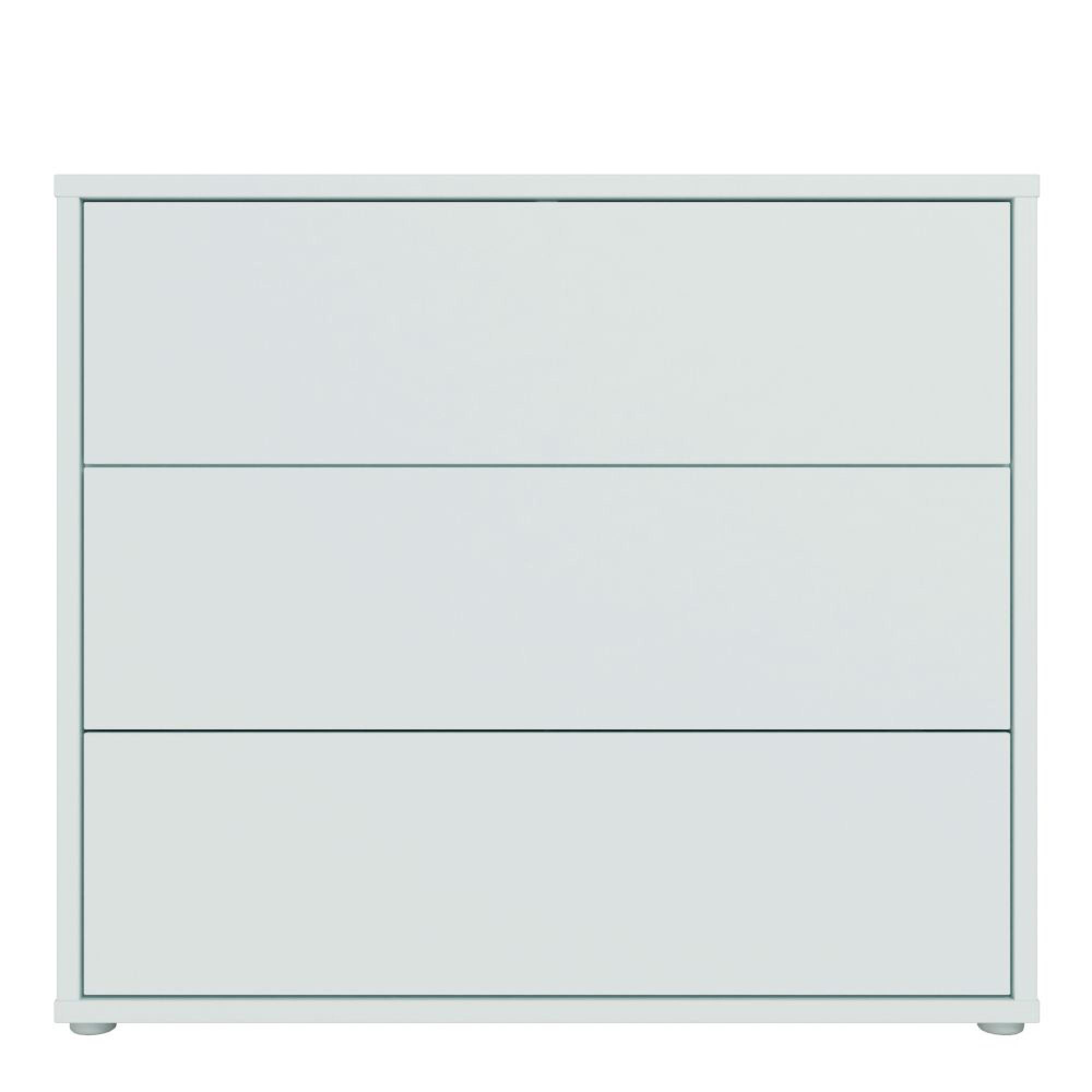 Alice Springs Chest - 3 Drawer - Light Grey
