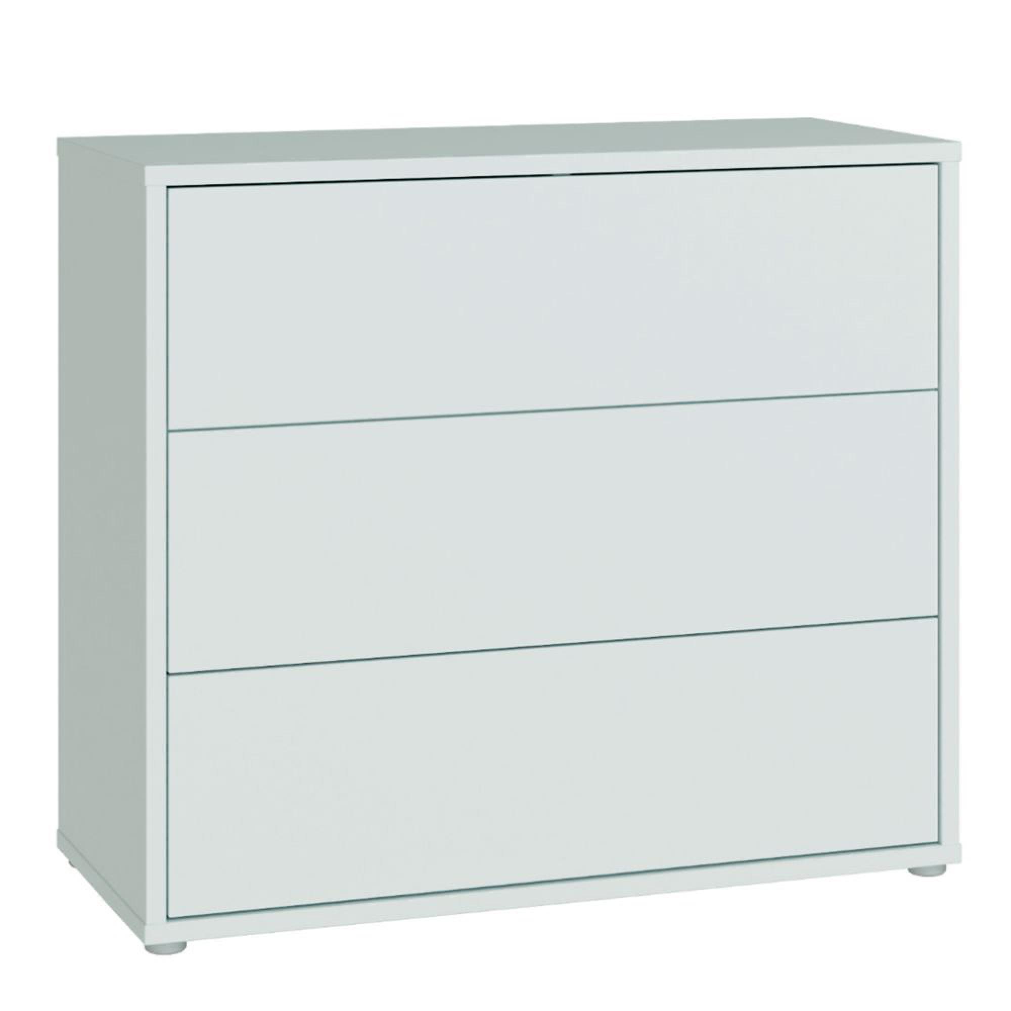 Alice Springs Chest - 3 Drawer - Light Grey