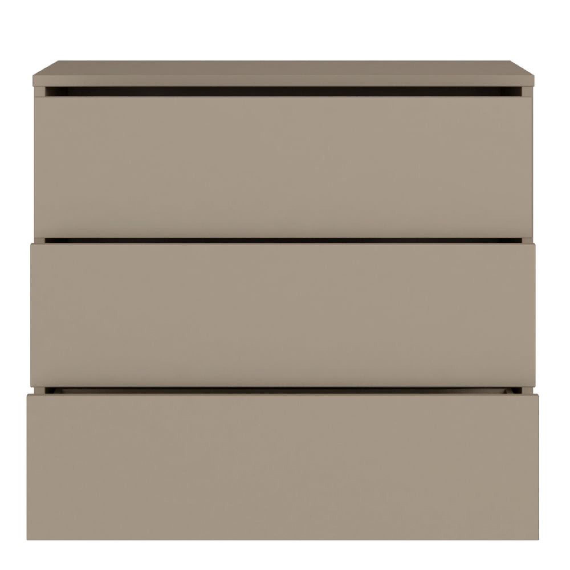 Alice Springs Chest - 3 Drawer - Taupe