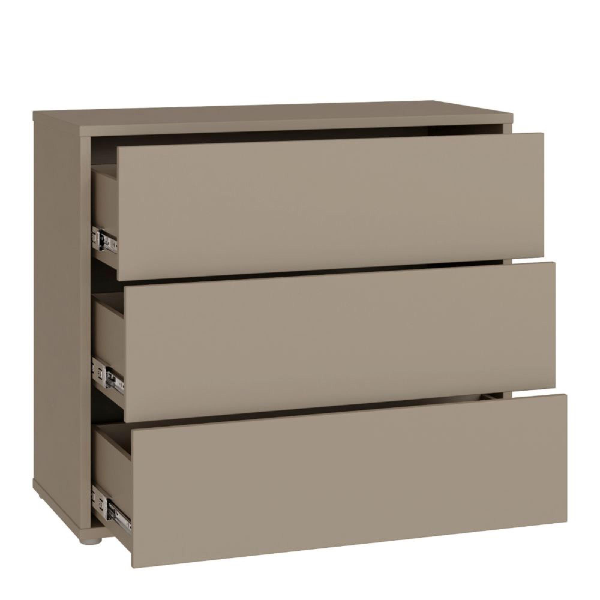 Alice Springs Chest - 3 Drawer - Taupe