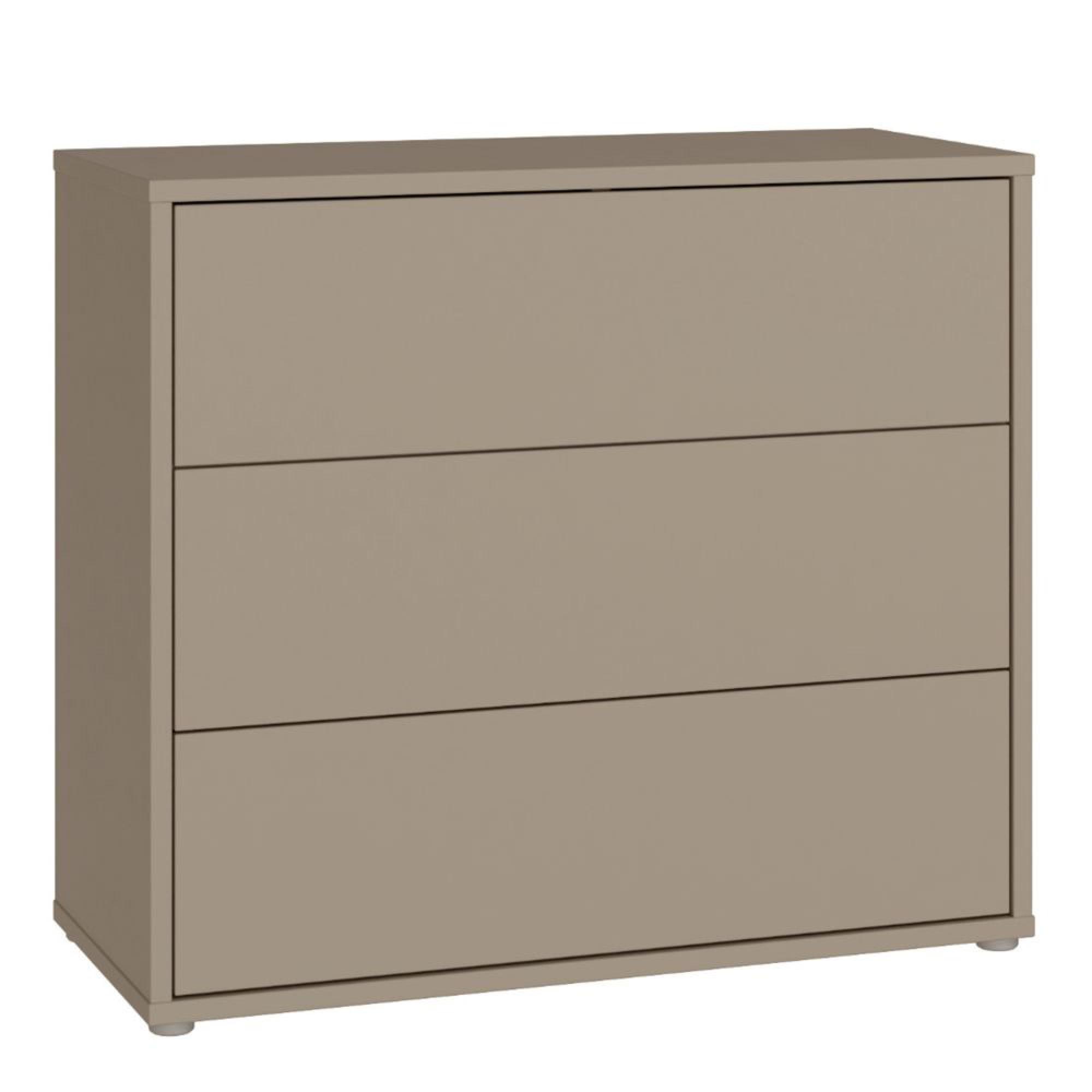 Alice Springs Chest - 3 Drawer - Taupe