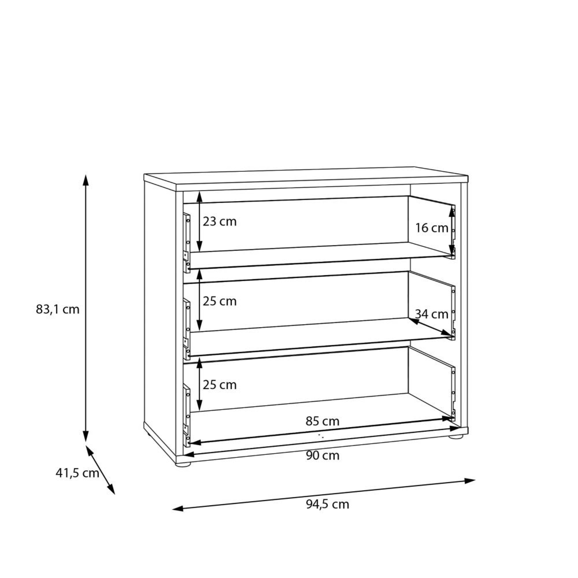 Alice Springs Chest - 3 Drawer - Taupe