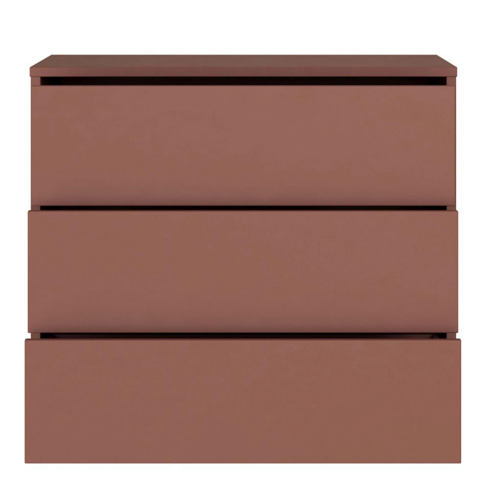 Alice Springs Chest - 3 Drawer - Terracotta