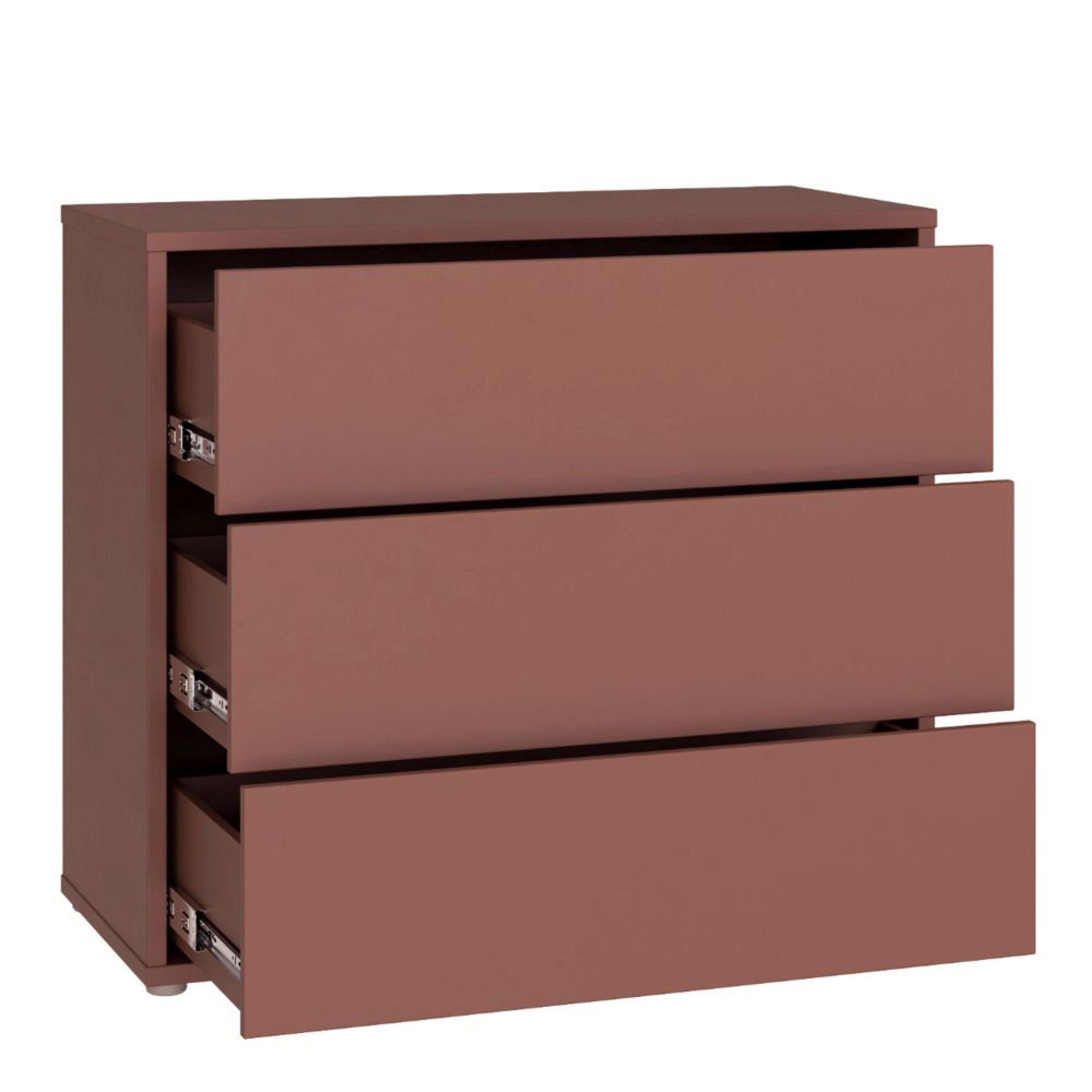 Alice Springs Chest - 3 Drawer - Terracotta