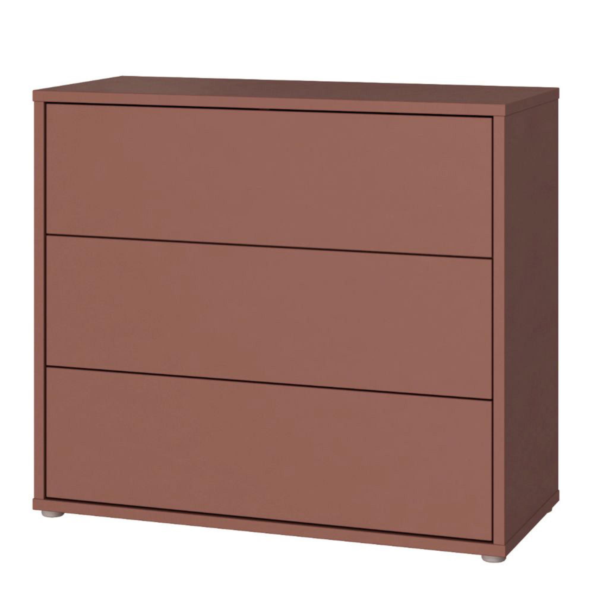 Alice Springs Chest - 3 Drawer - Terracotta