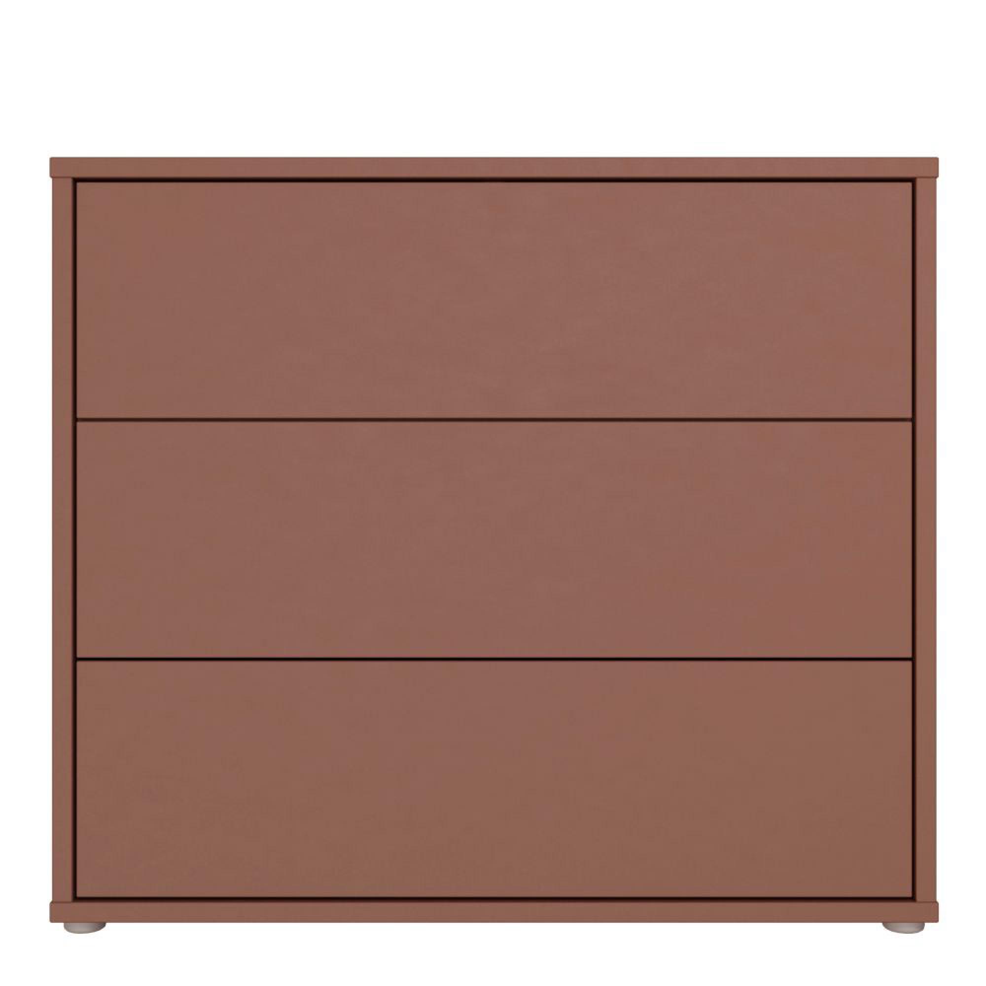 Alice Springs Chest - 3 Drawer - Terracotta
