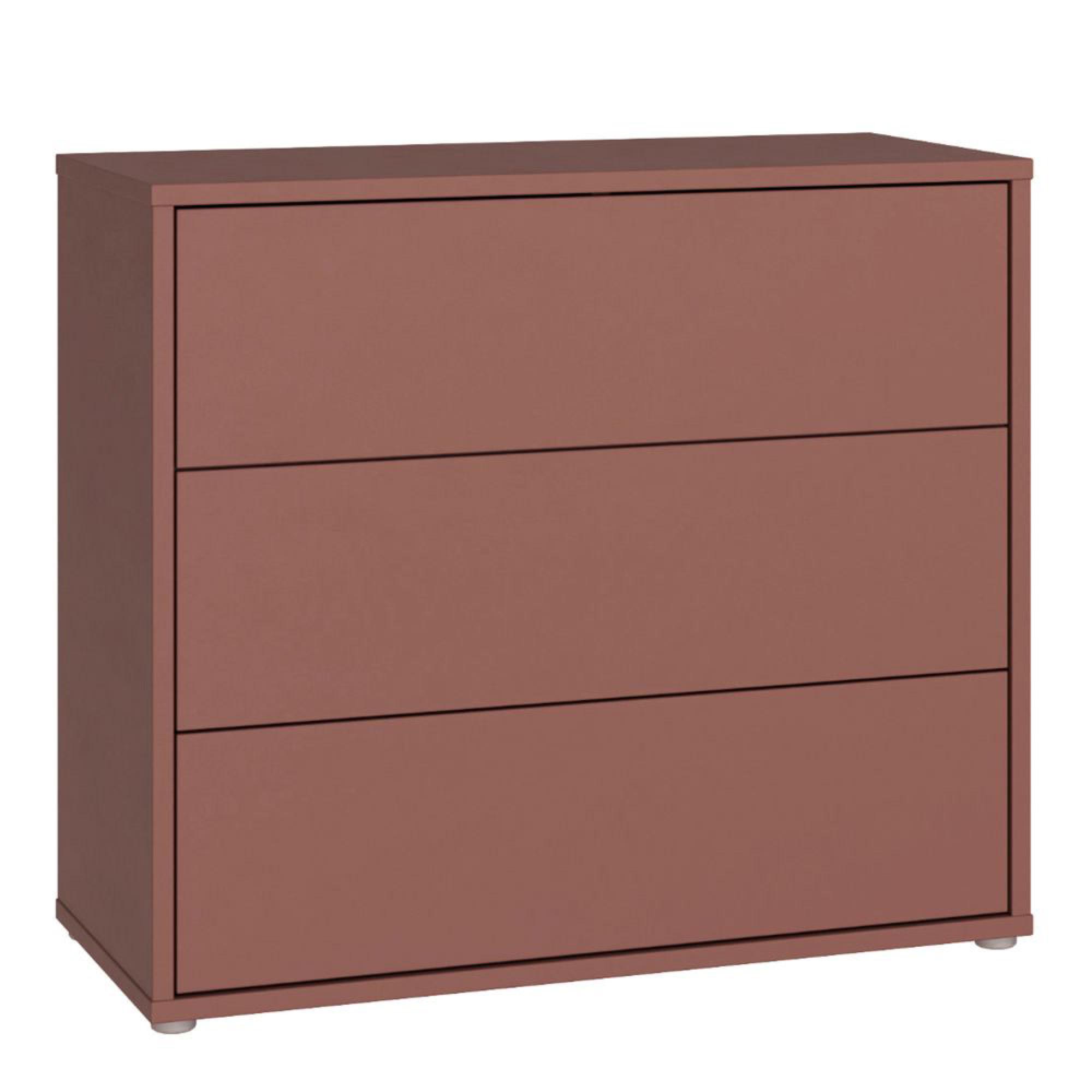 Alice Springs Chest - 3 Drawer - Terracotta