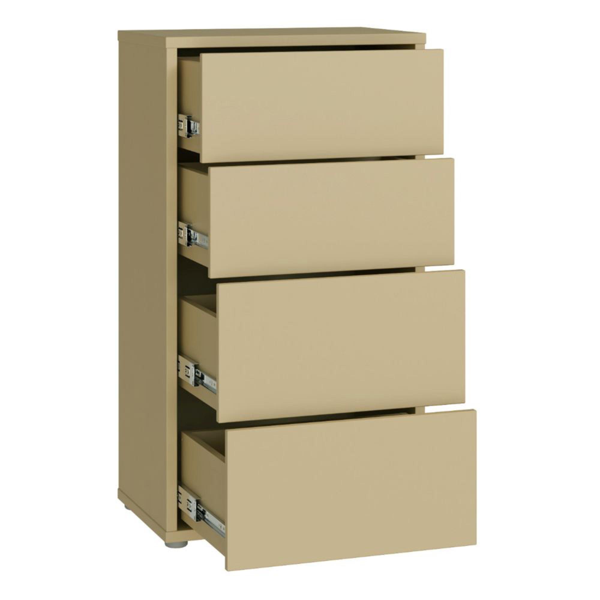 Alice Springs Chest - 4 Drawer - Tall - Butter Yellow