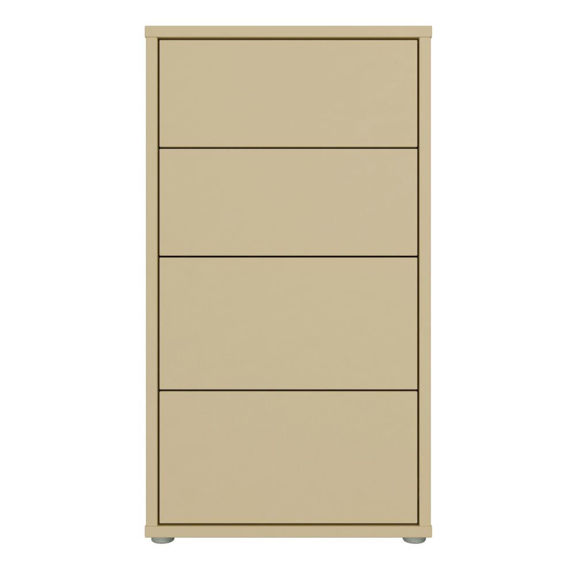 Alice Springs Chest - 4 Drawer - Tall - Butter Yellow