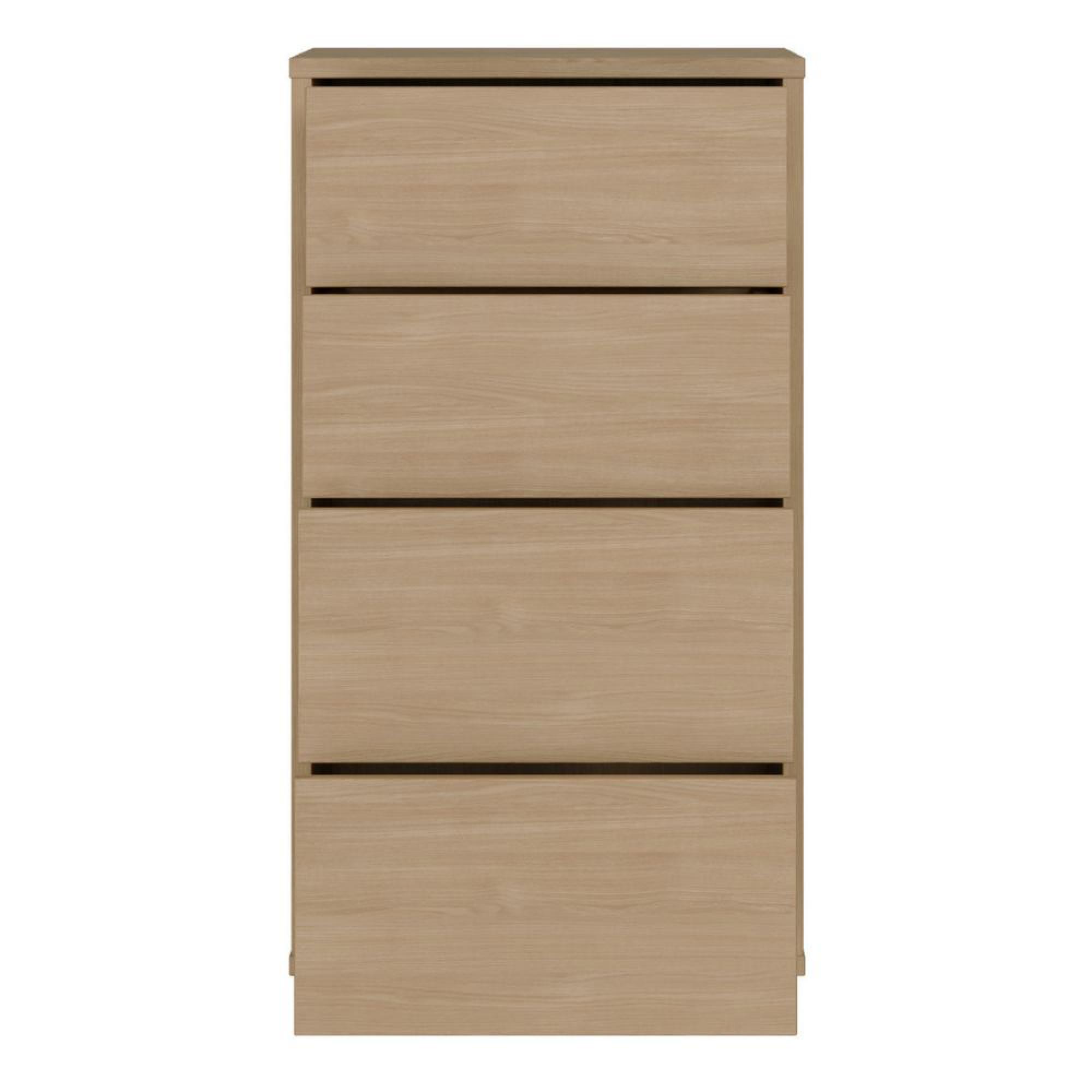 Alice Springs Chest - 4 Drawer - Tall - Elegancia Oak