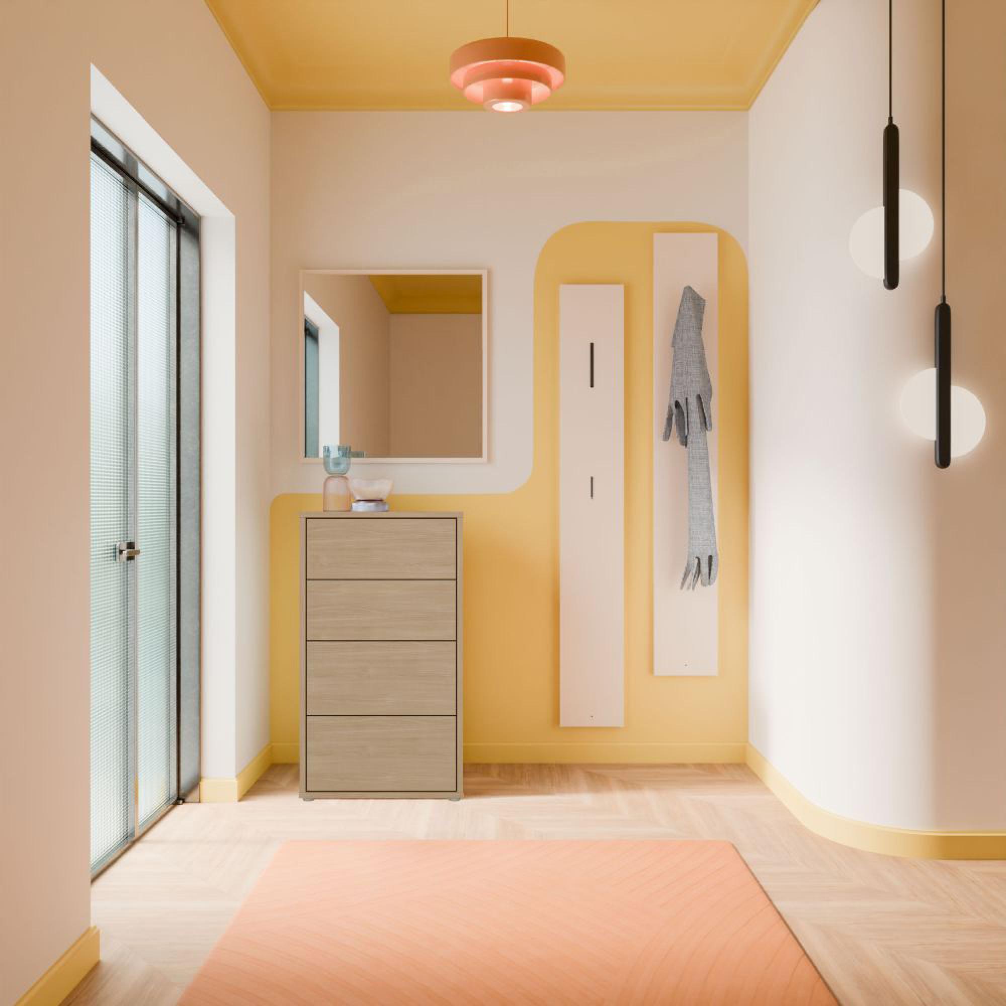 Alice Springs Chest - 4 Drawer - Tall - Elegancia Oak