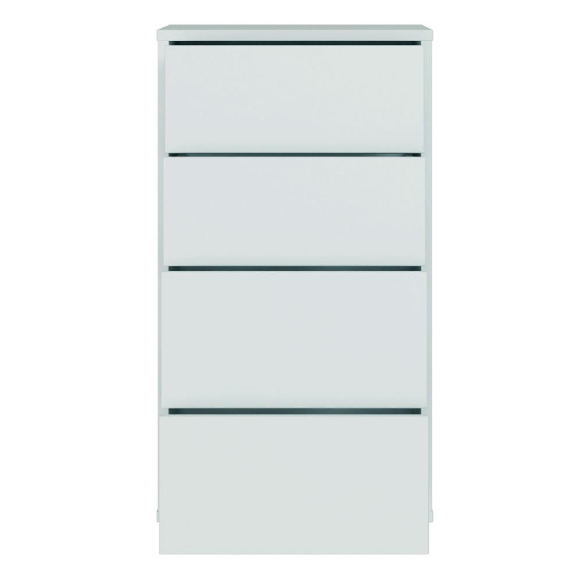 Alice Springs Chest - 4 Drawer - Tall - Light Grey