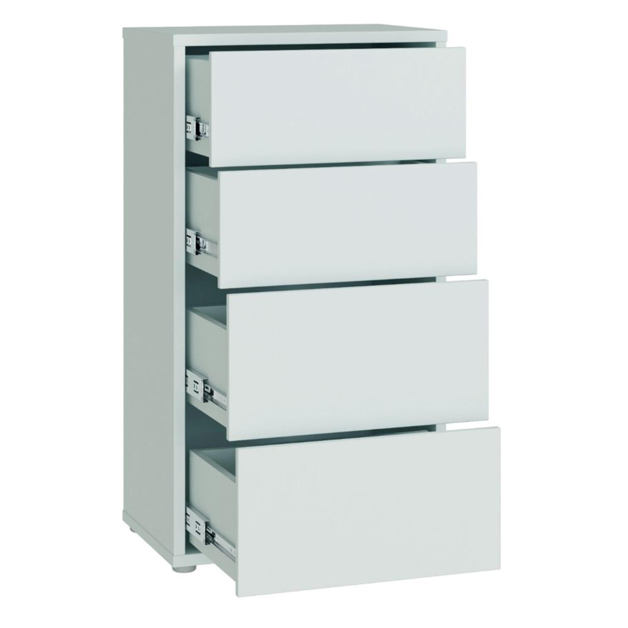 Alice Springs Chest - 4 Drawer - Tall - Light Grey