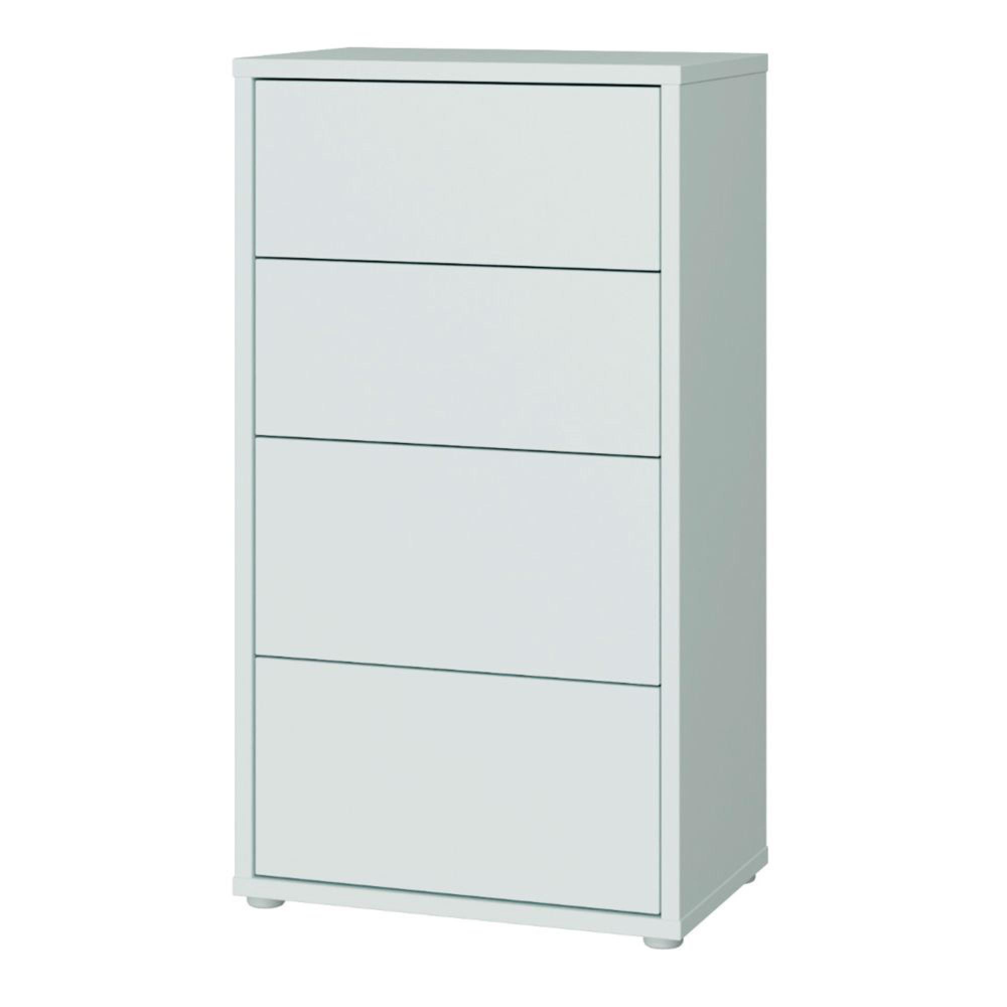 Alice Springs Chest - 4 Drawer - Tall - Light Grey