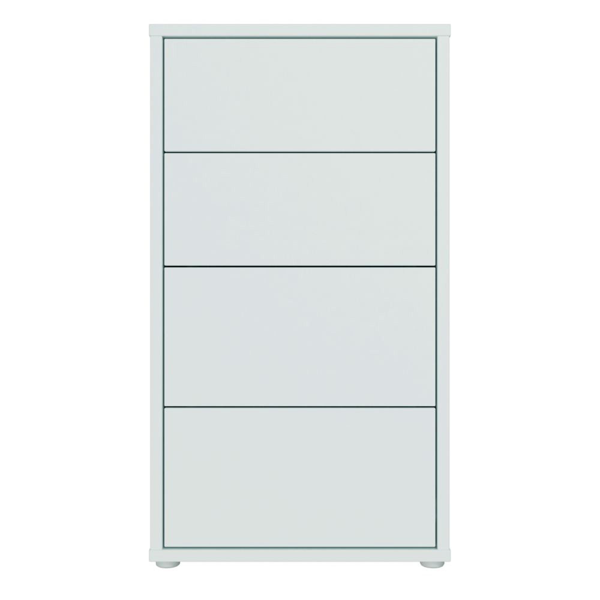 Alice Springs Chest - 4 Drawer - Tall - Light Grey