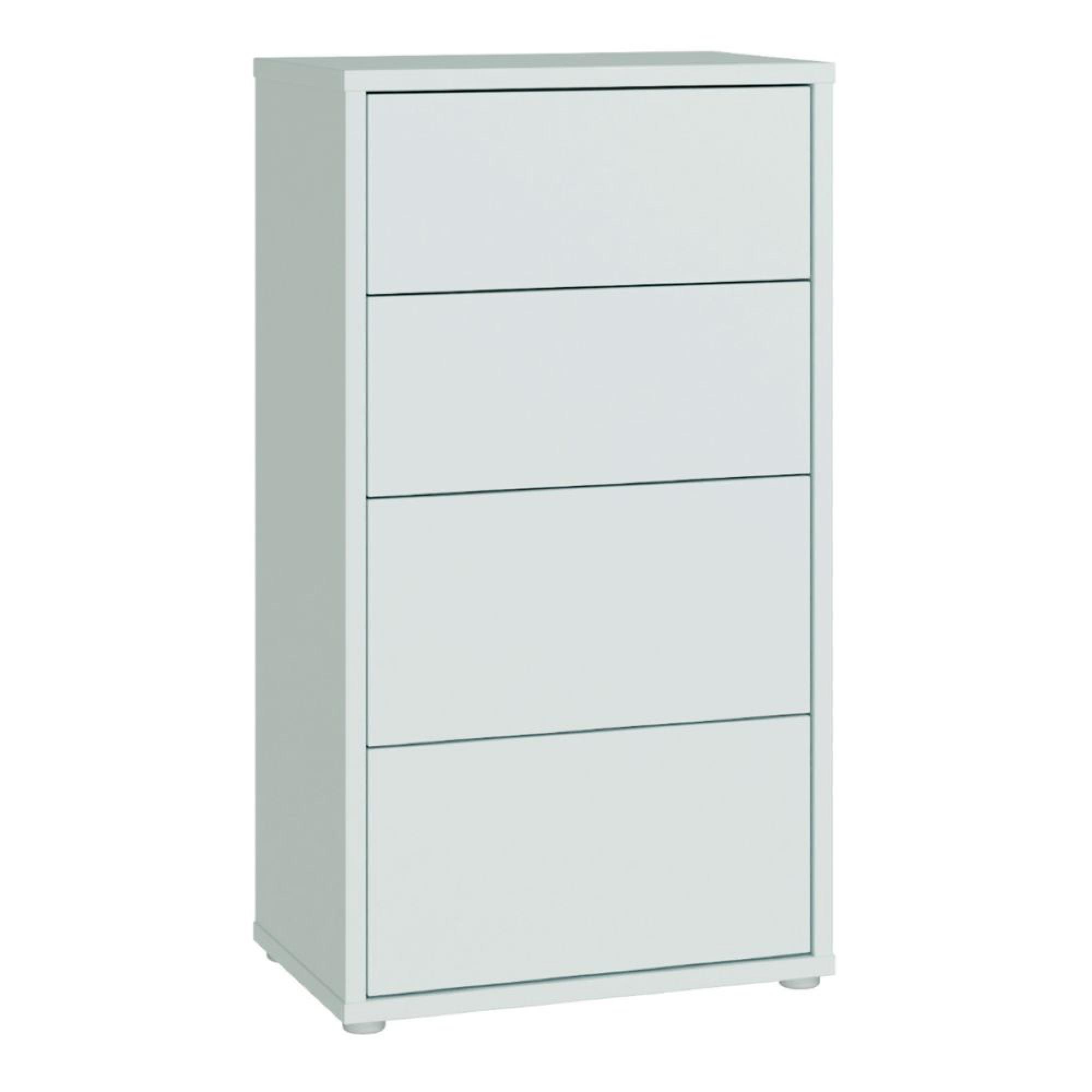 Alice Springs Chest - 4 Drawer - Tall - Light Grey
