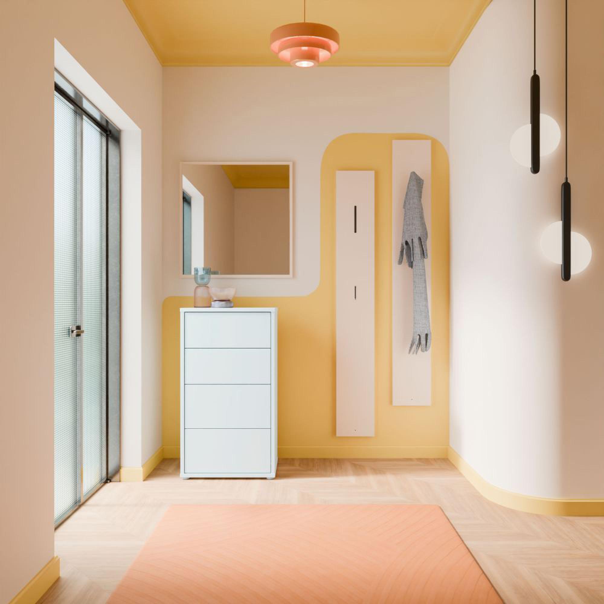 Alice Springs Chest - 4 Drawer - Tall - Light Grey