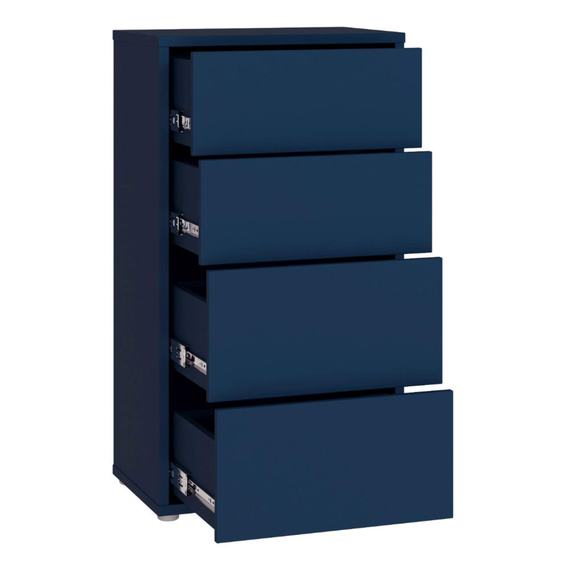 Alice Springs Chest - 4 Drawer - Tall - Night Blue