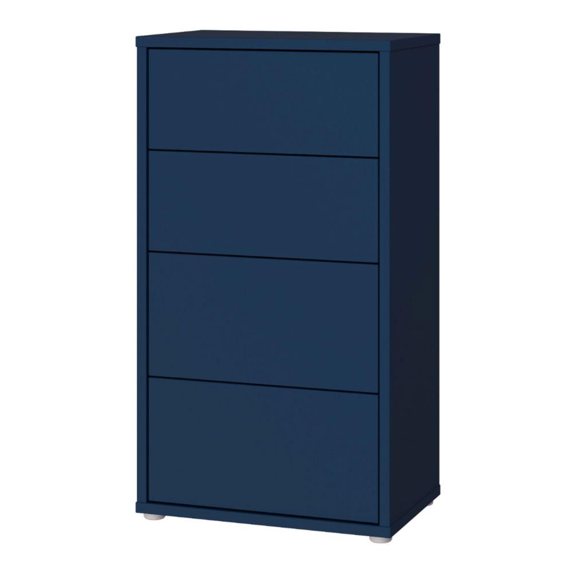 Alice Springs Chest - 4 Drawer - Tall - Night Blue
