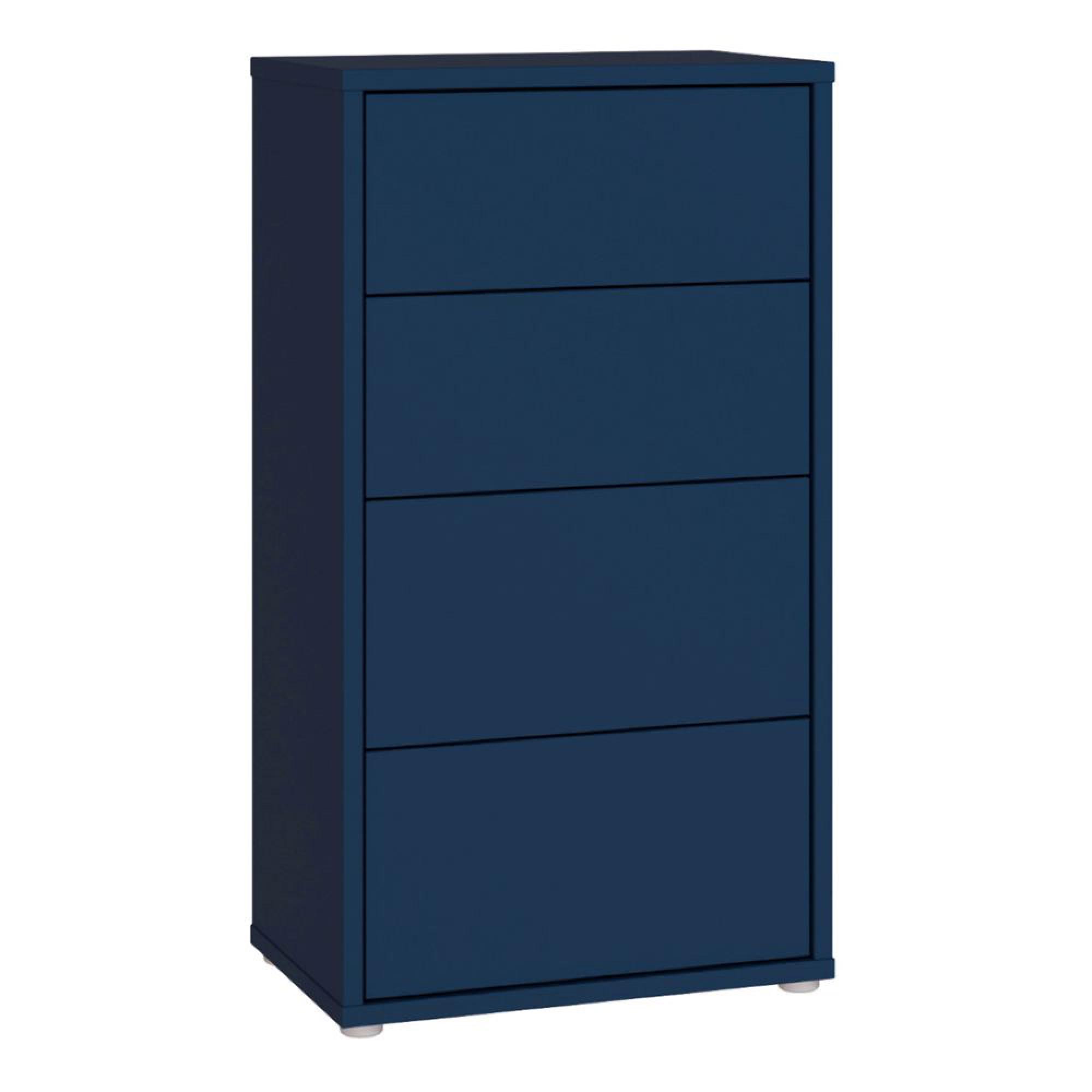 Alice Springs Chest - 4 Drawer - Tall - Night Blue