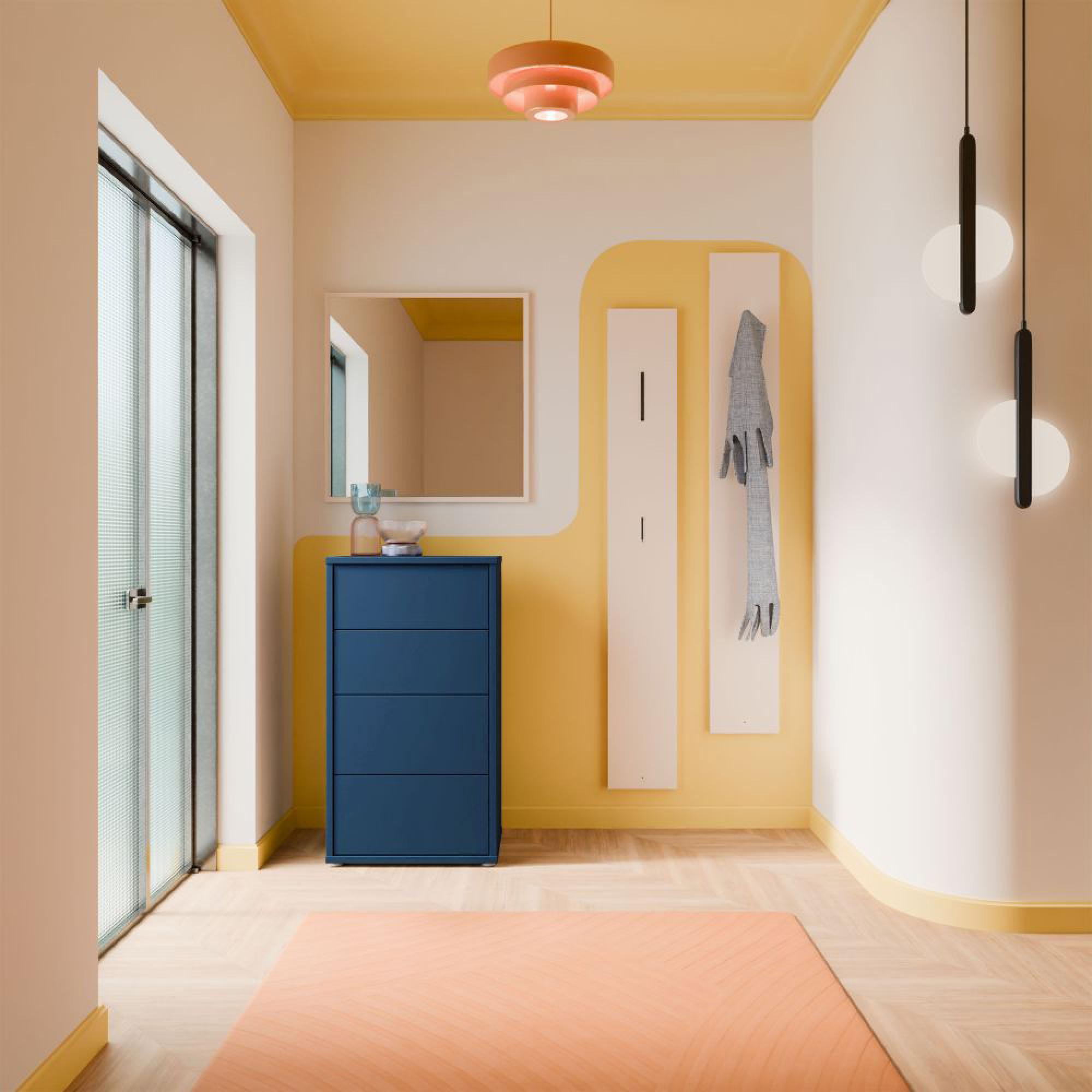 Alice Springs Chest - 4 Drawer - Tall - Night Blue