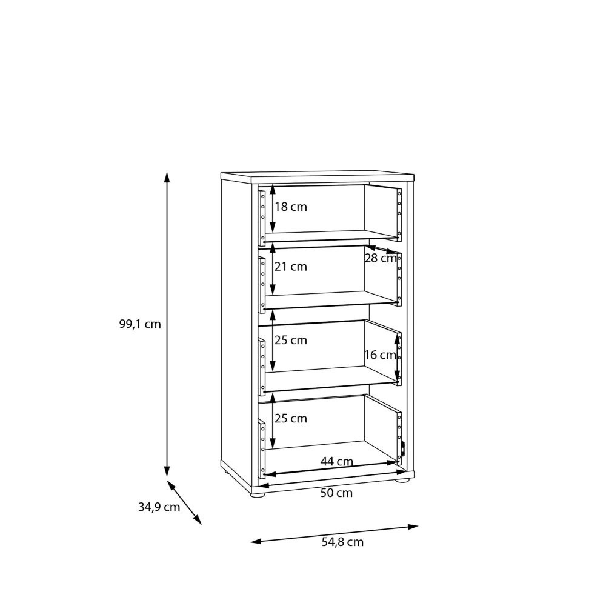Alice Springs Chest - 4 Drawer - Tall - Night Blue