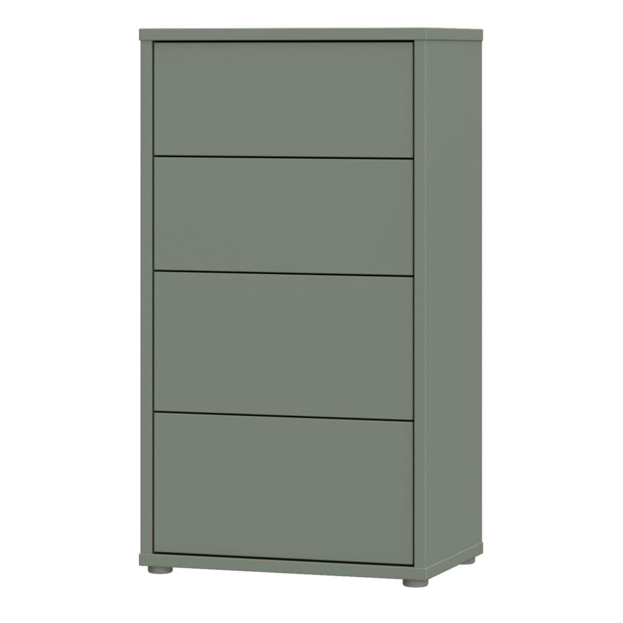 Alice Springs Chest - 4 Drawer - Tall - Sage Green