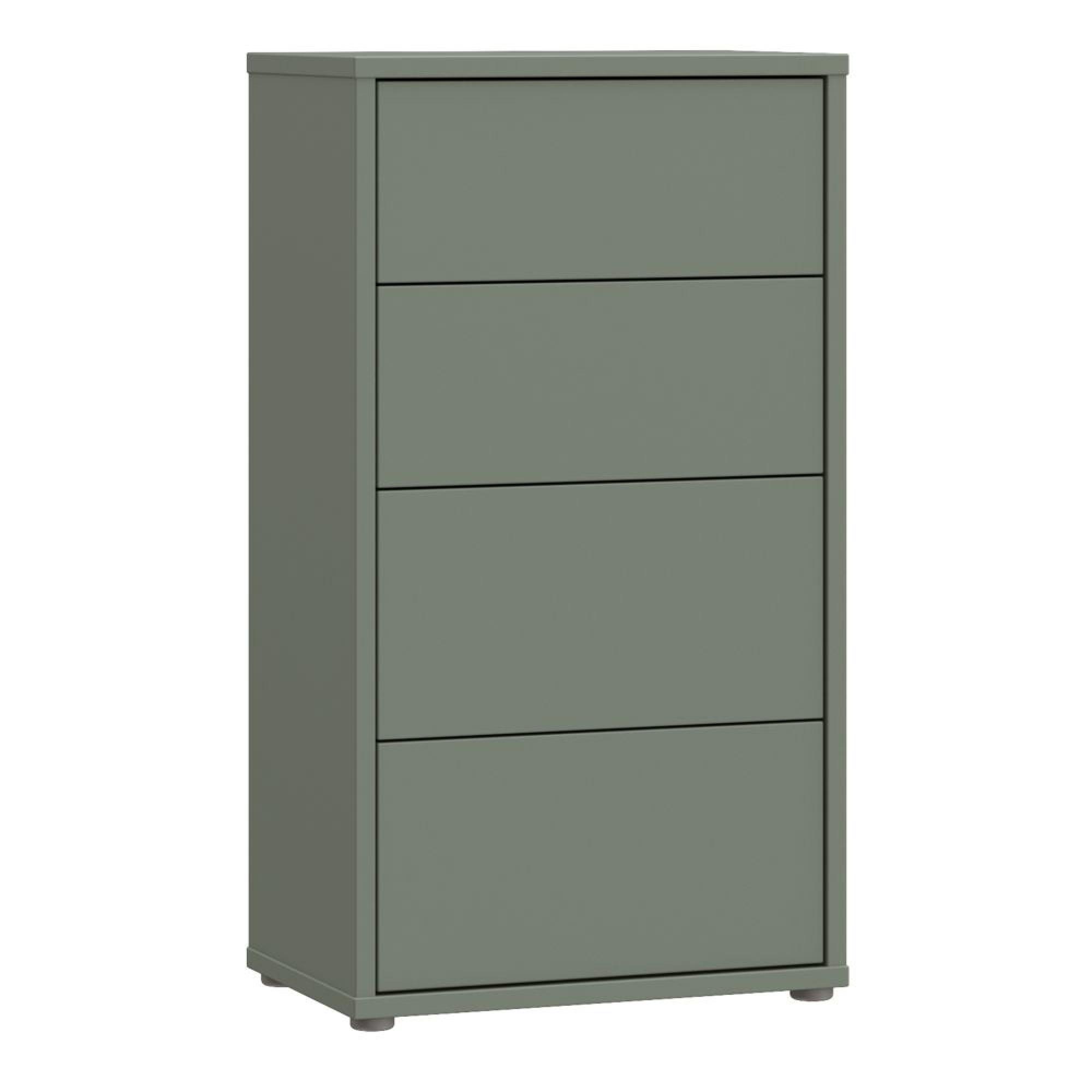 Alice Springs Chest - 4 Drawer - Tall - Sage Green