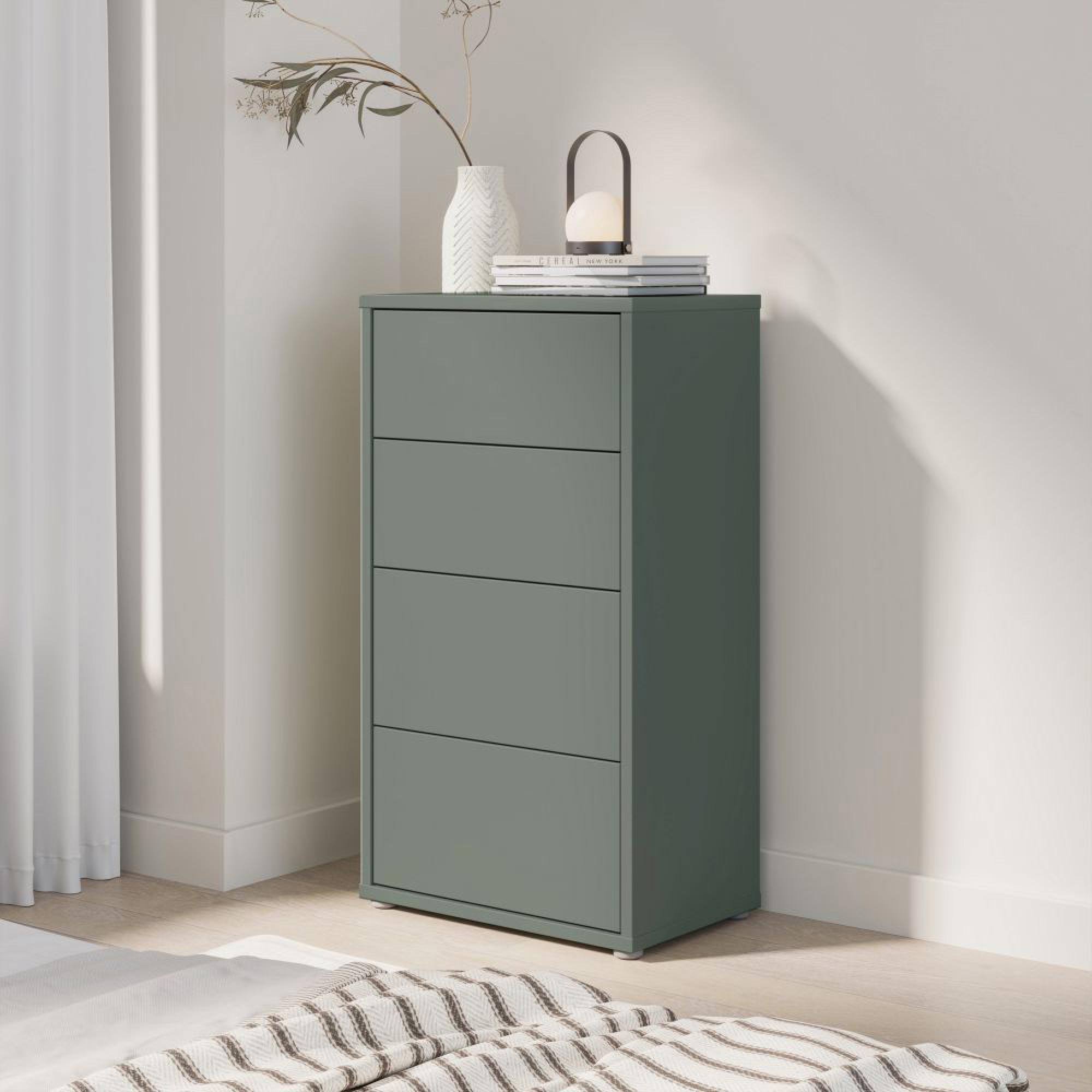 Alice Springs Chest - 4 Drawer - Tall - Sage Green