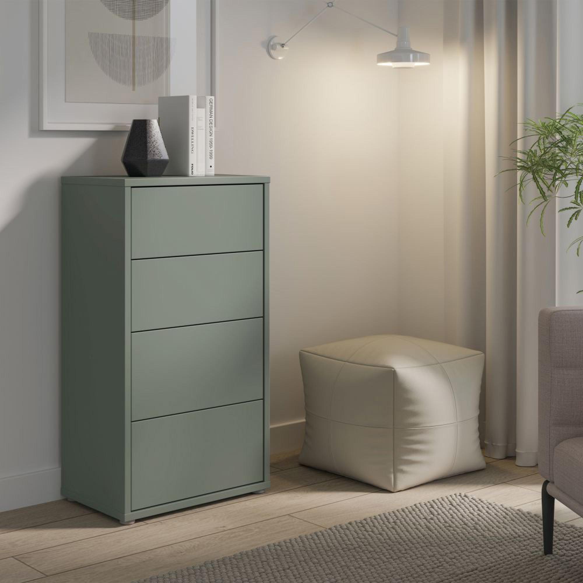 Alice Springs Chest - 4 Drawer - Tall - Sage Green