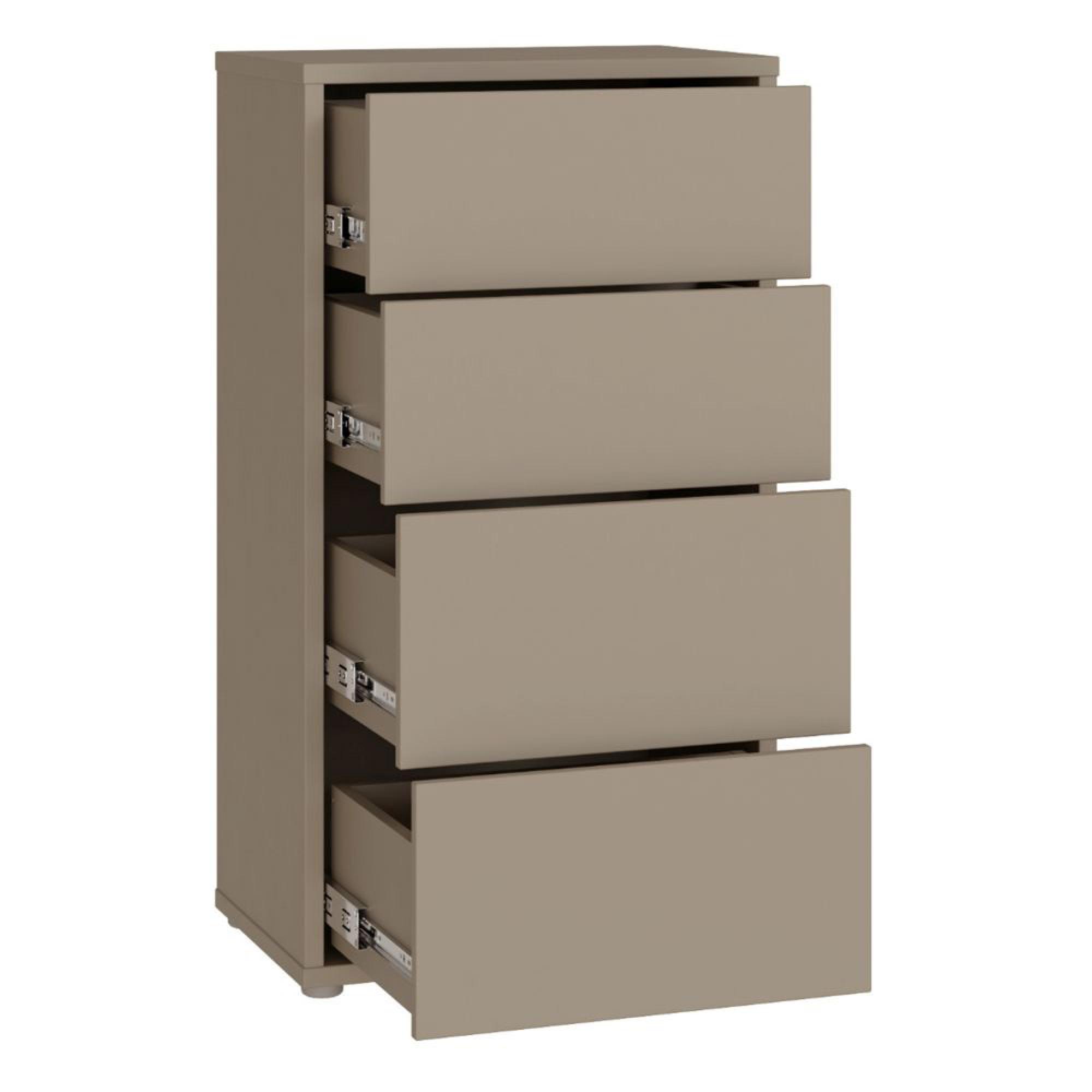 Alice Springs Chest - 4 Drawer - Tall - Taupe