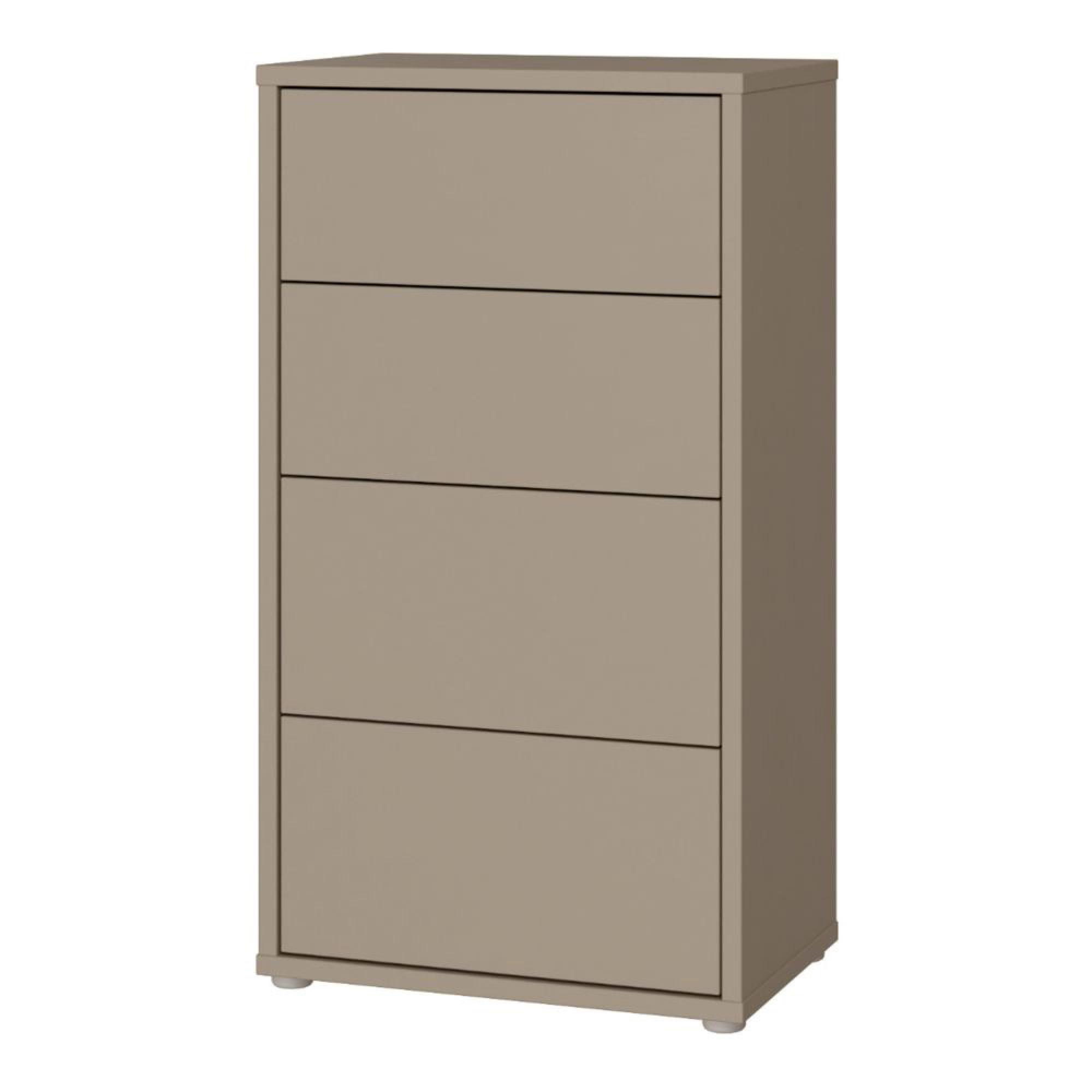 Alice Springs Chest - 4 Drawer - Tall - Taupe