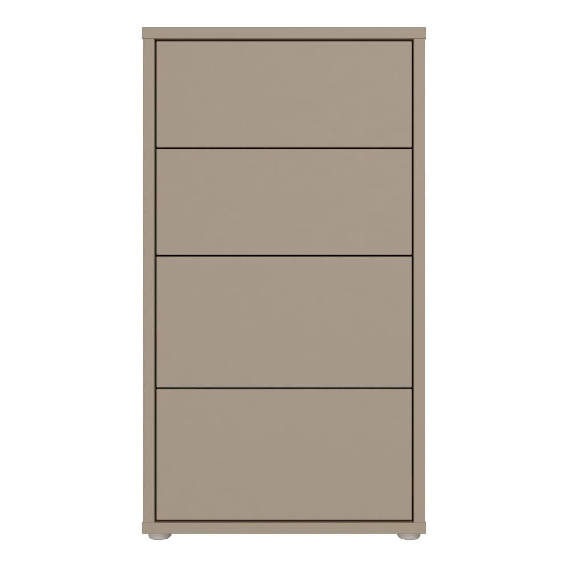 Alice Springs Chest - 4 Drawer - Tall - Taupe