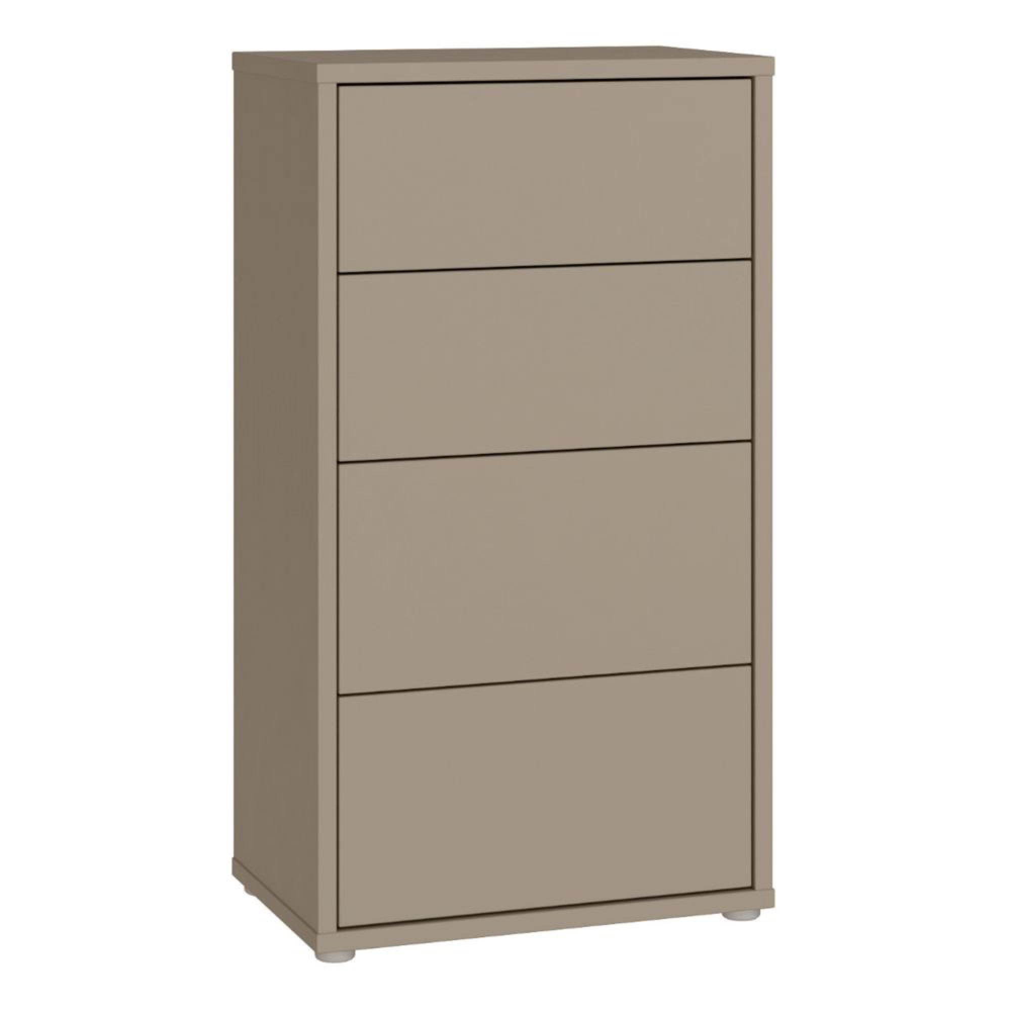 Alice Springs Chest - 4 Drawer - Tall - Taupe