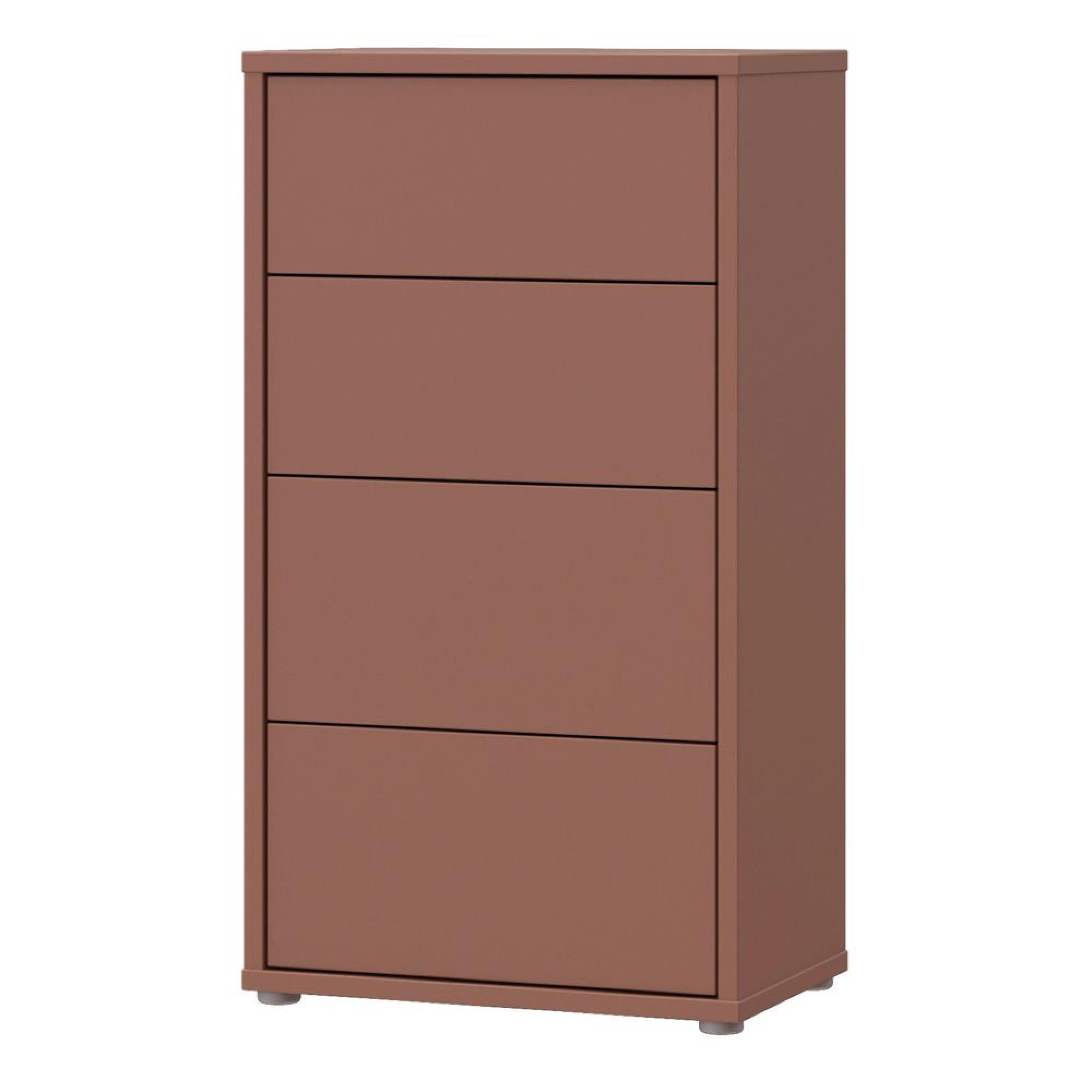 Alice Springs Chest - 4 Drawer - Tall - Terracotta