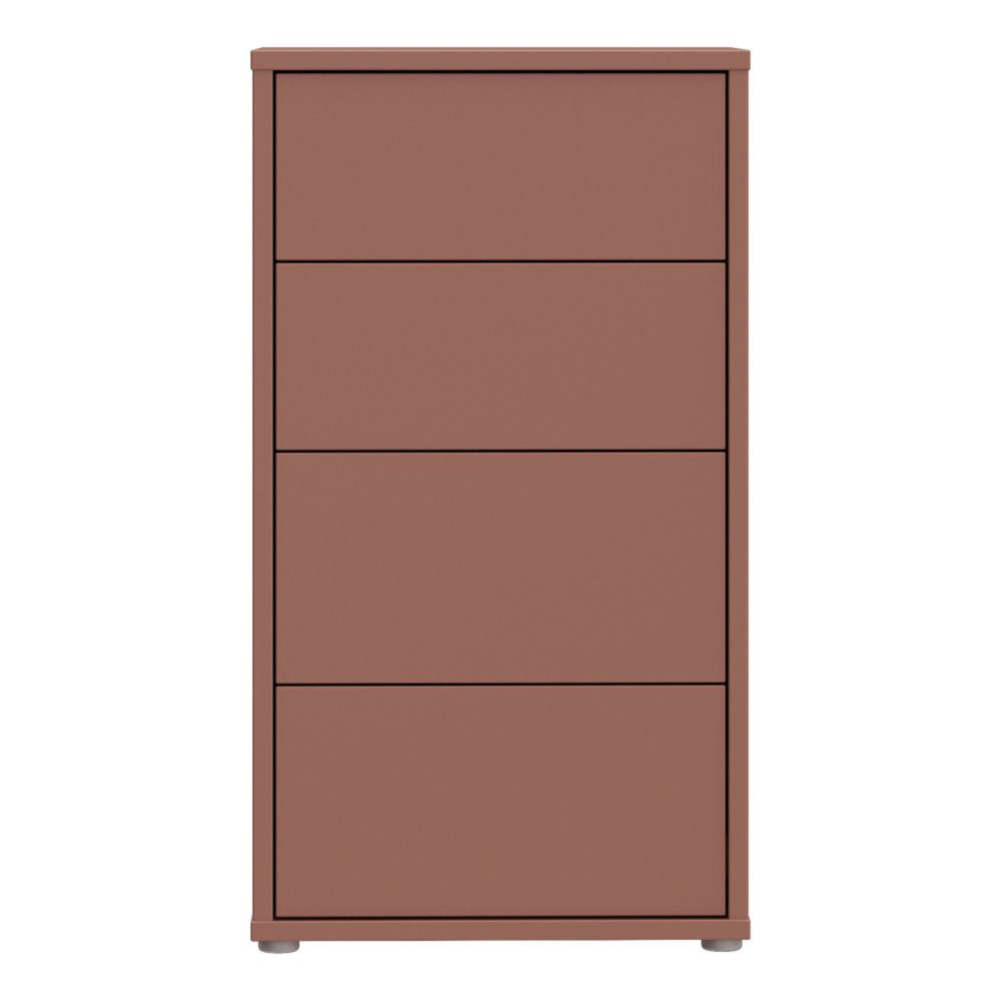 Alice Springs Chest - 4 Drawer - Tall - Terracotta